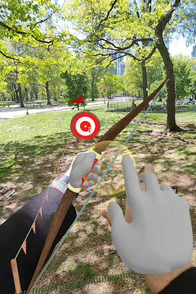 Snapchat Spectacles Archer Champ experience gameplay footage.