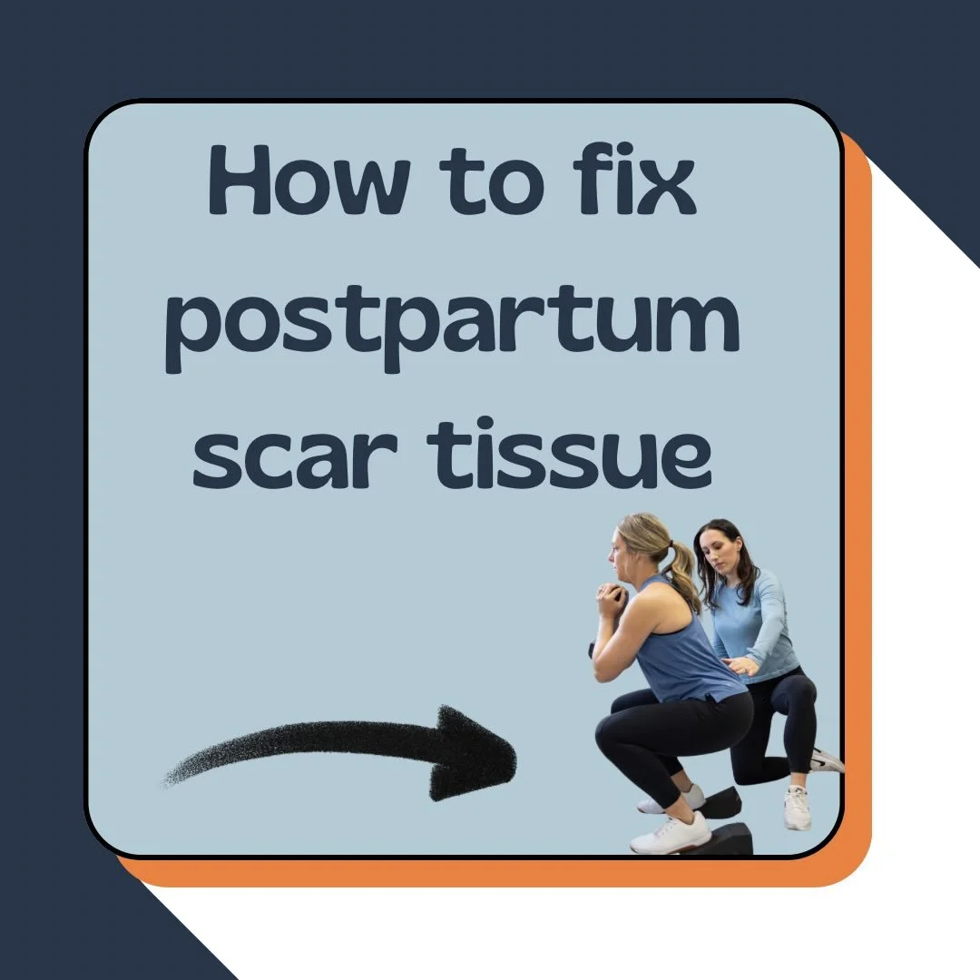 Load scar tissue to make a change! 
#pelvicfloor #pelvicfloortherapy #postpartum #csection