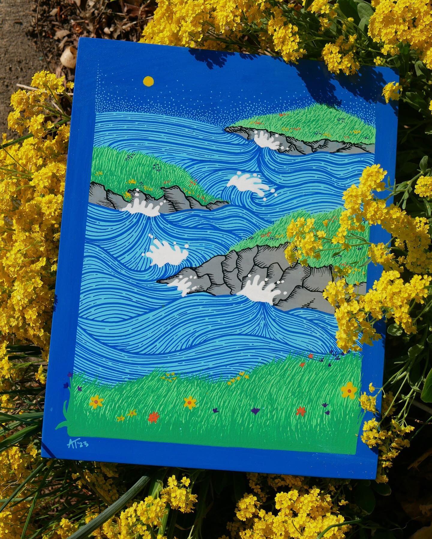 🌼 &lsquo;Spring at Sachuest&rsquo; 🌼
POSCA Pens on 8&rdquo;x10&rdquo; wood panel
Inspired by the beautiful coastline of Sachuest Point during this beautiful time of the year 🌊
⠀
⠀
⠀
⠀
⠀
⠀
⠀
⠀
⠀
#springtime #springflowers #naturedrawing #natureinsp