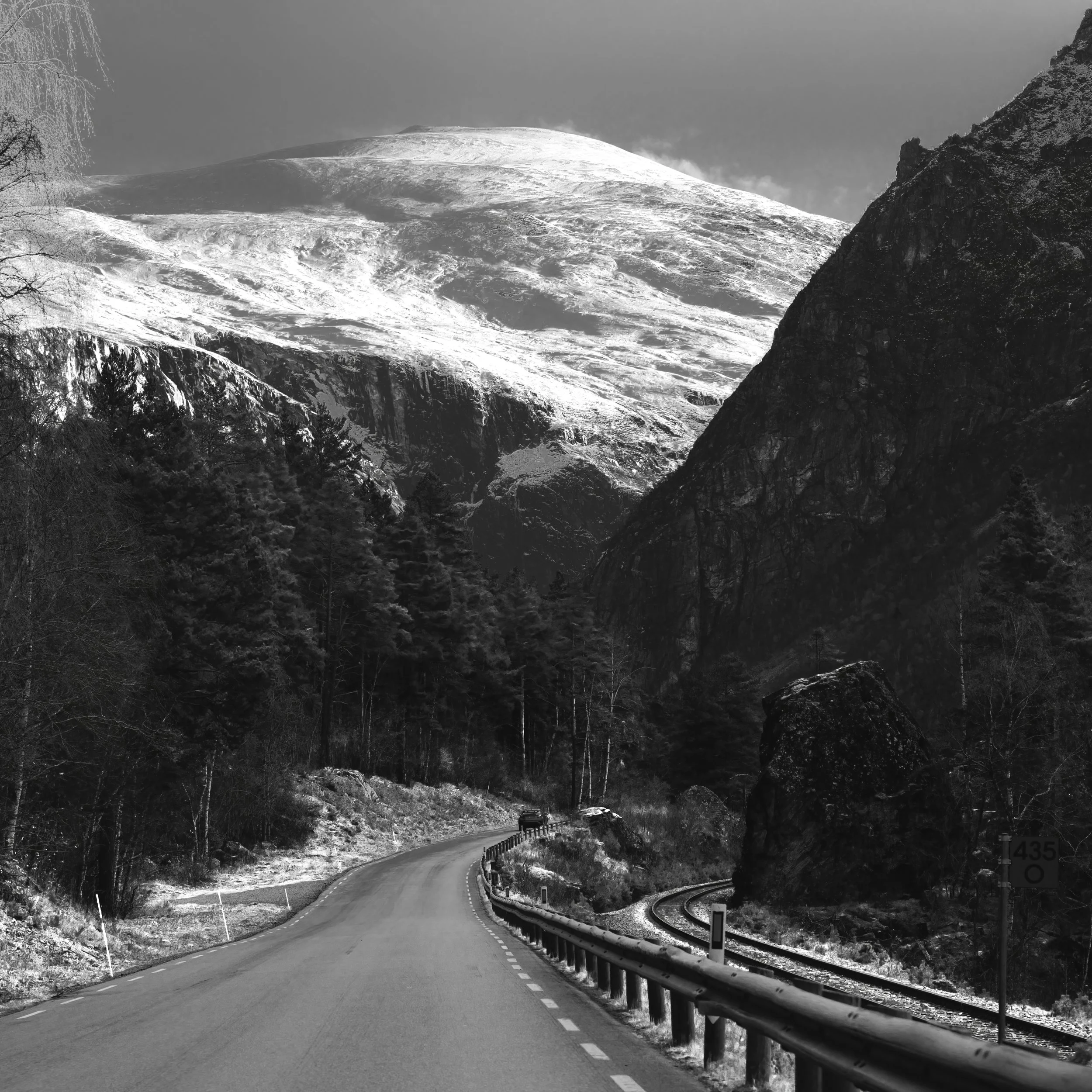 B0018230 Road Towards Under Mountain