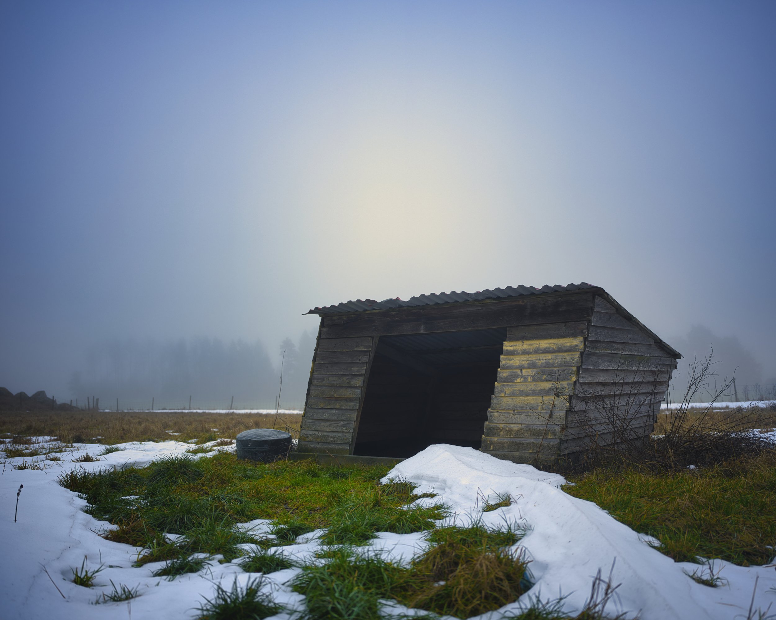 B0034441 Shelter in fog