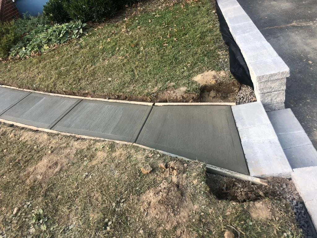 Install Concrete Walkway