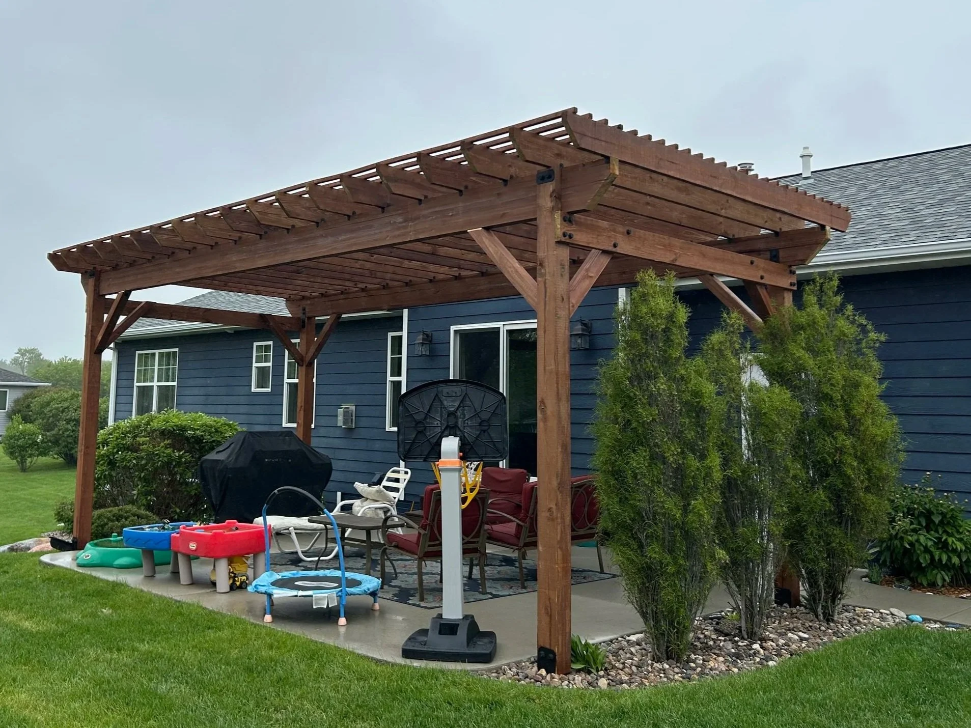 Fence + Deck Staining