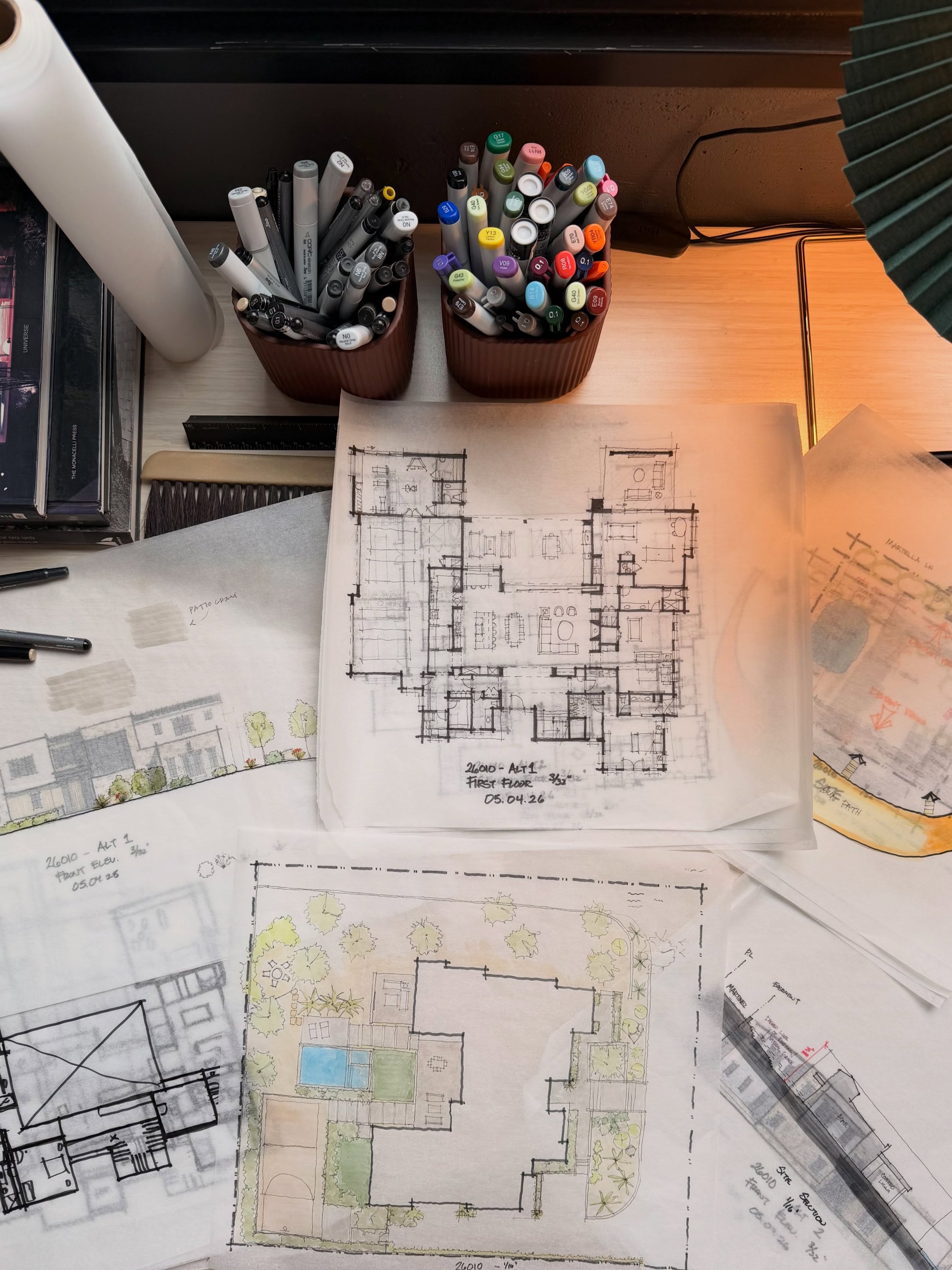 The pens have been dancing lately - 2026 on the boards

#customhome #architecturaldesign #residentialarchitect #designprocess
