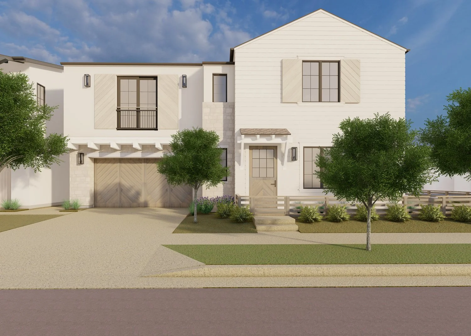 Exterior Rendering2 of Albert Place - French Transitional