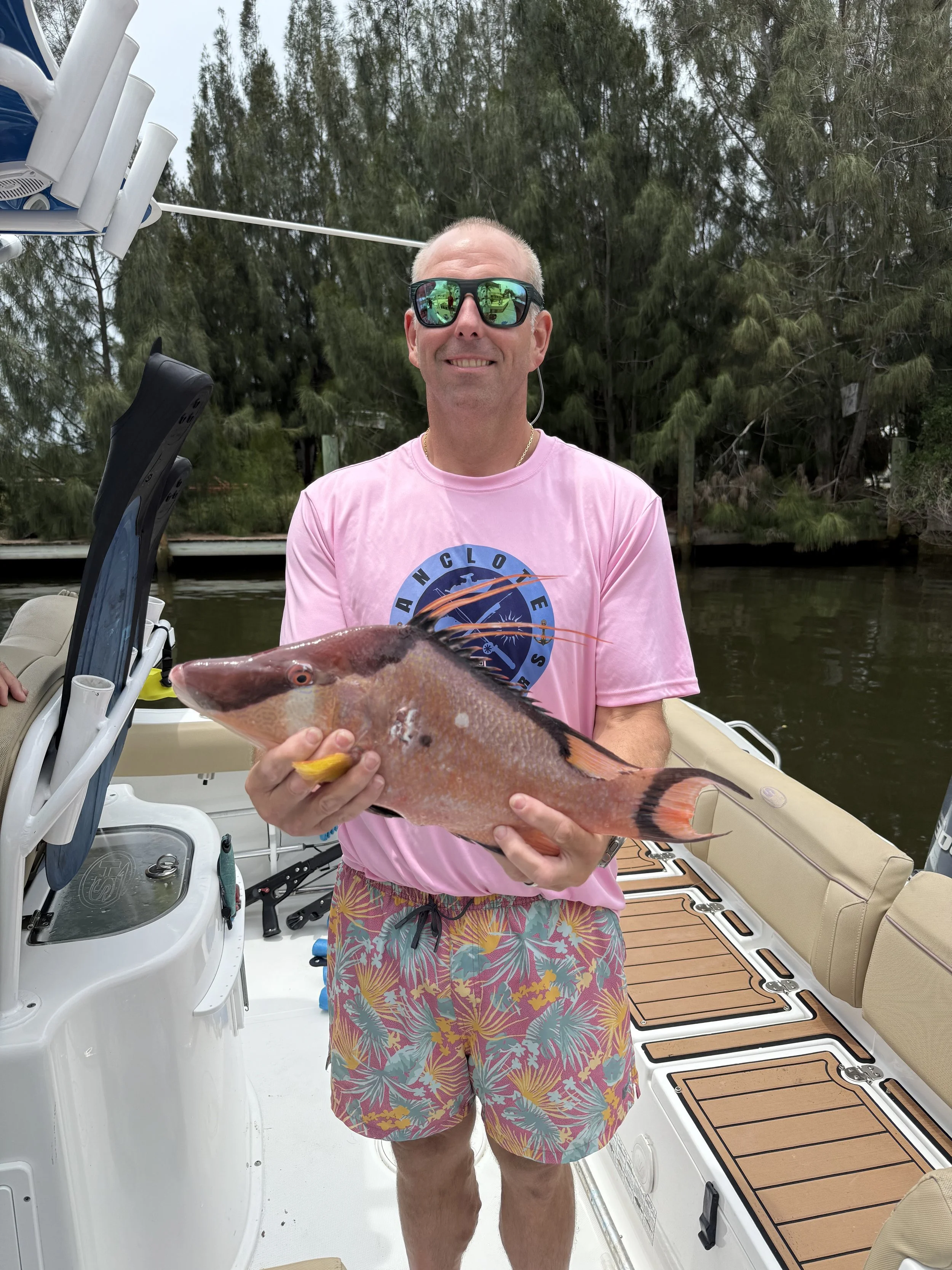 Captain Brandon of Anclote Charters in Tarpon Springs Florida