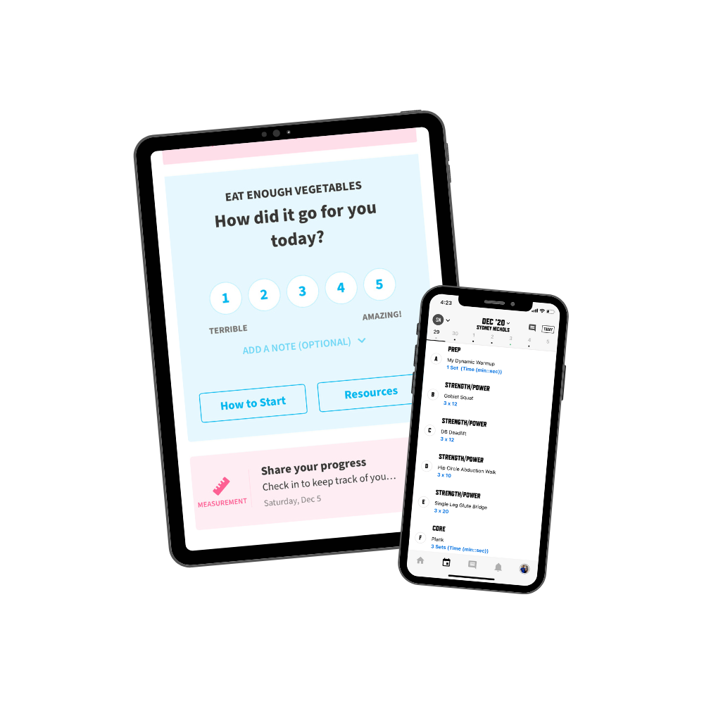 Strong and Empowered Transformation Program tablet phone mock up