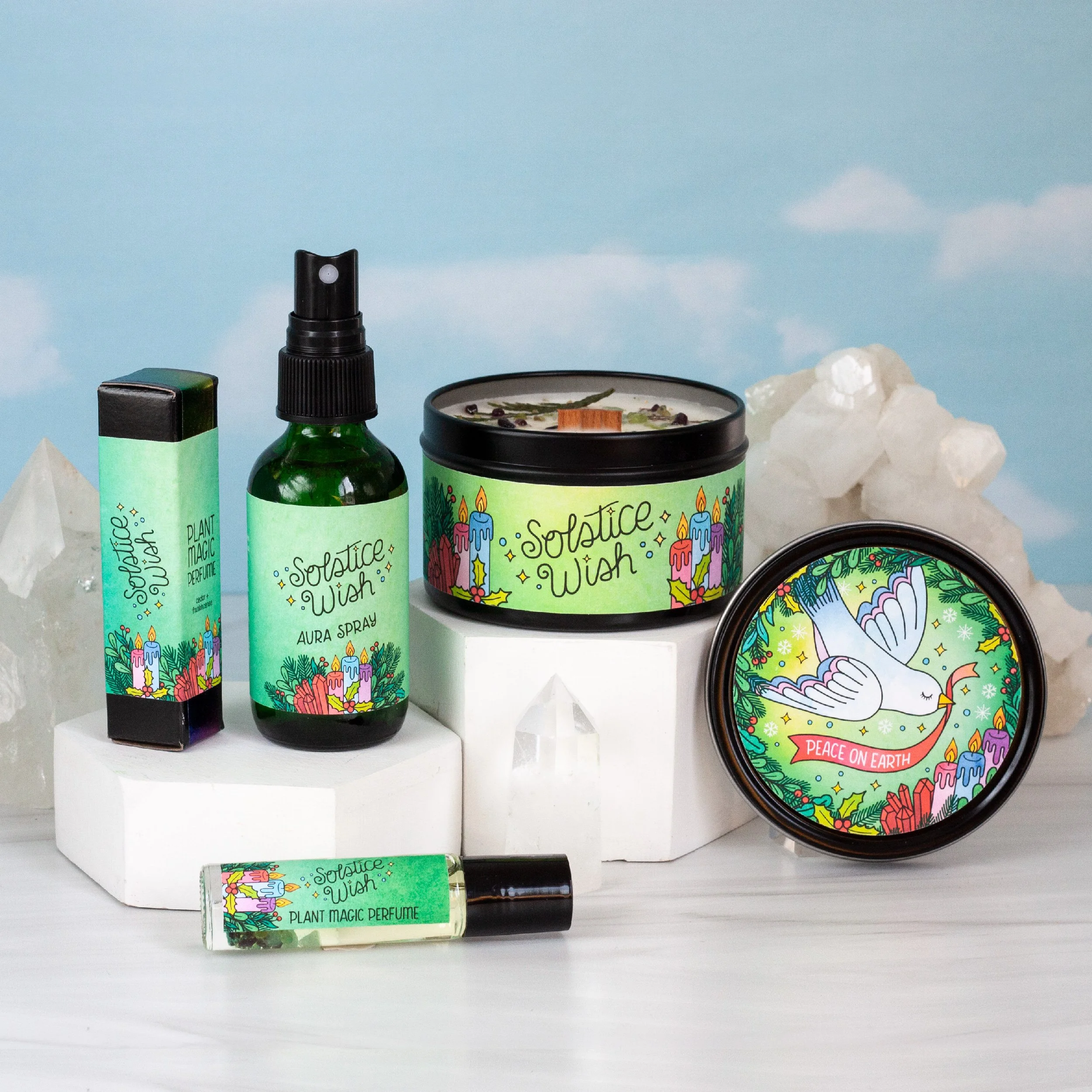 Solstice Wish Holiday Gift Set - Cedar & Frankincense
