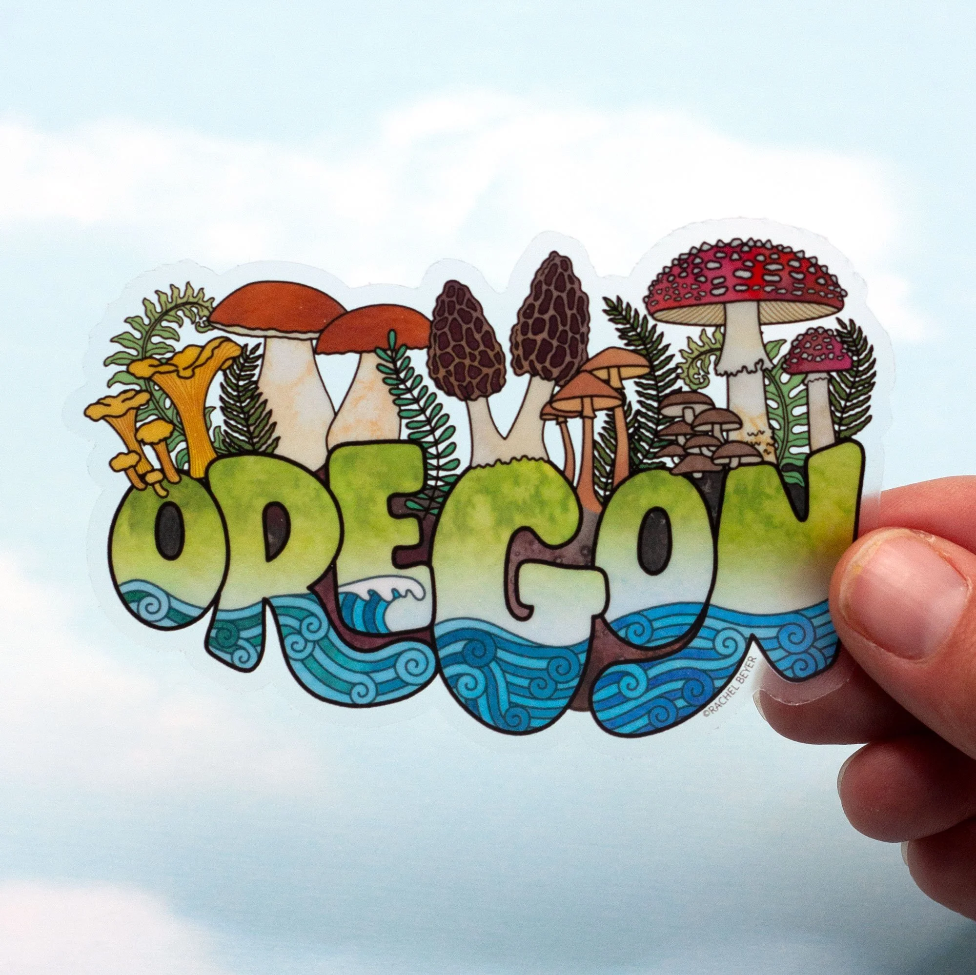 Oregon Mushrooms Sticker