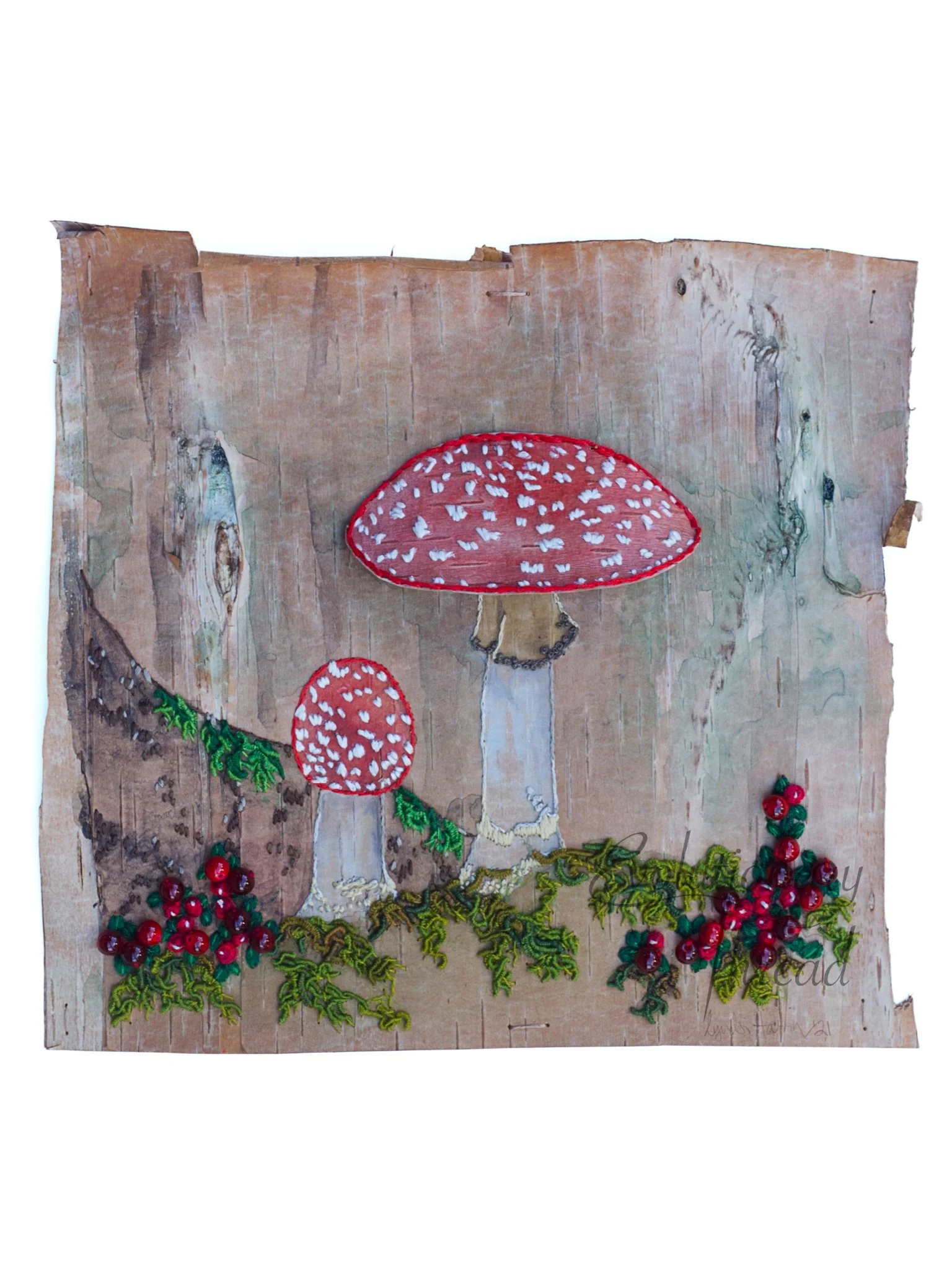 A Ride in Santa's Sleigh - Amanita muscaria mushroom - Fine Art Print