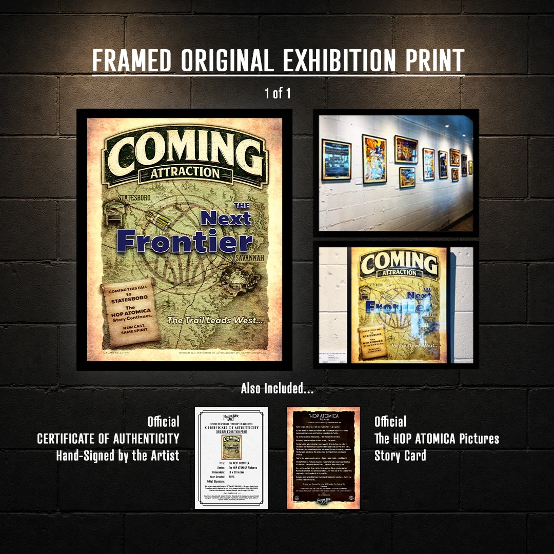 FRAMED ORIGINAL EXHIBITION PRINT - The HOP ATOMICA Pictures: The NEXT FRONTIER
