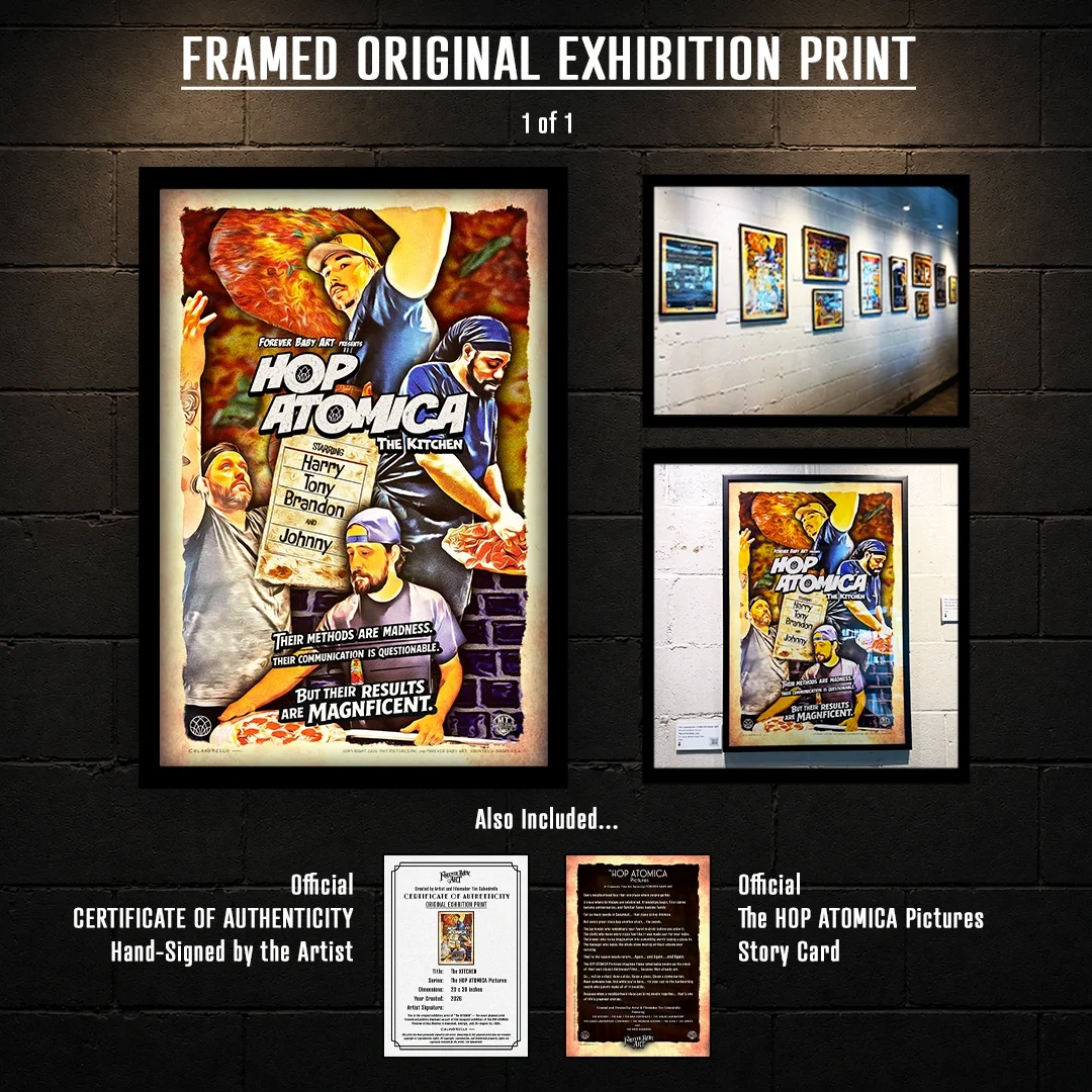 FRAMED ORIGINAL EXHIBITION PRINT - The HOP ATOMICA Pictures: The KITCHEN