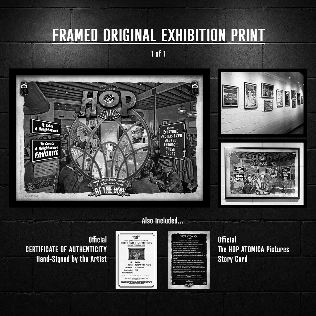 FRAMED ORIGINAL EXHIBITION PRINT - The HOP ATOMICA Pictures: The SOUL