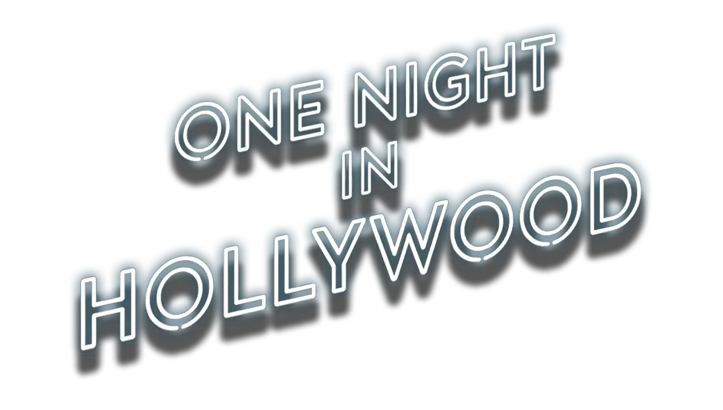 Neon sign that reads 'One Night in Hollywood'