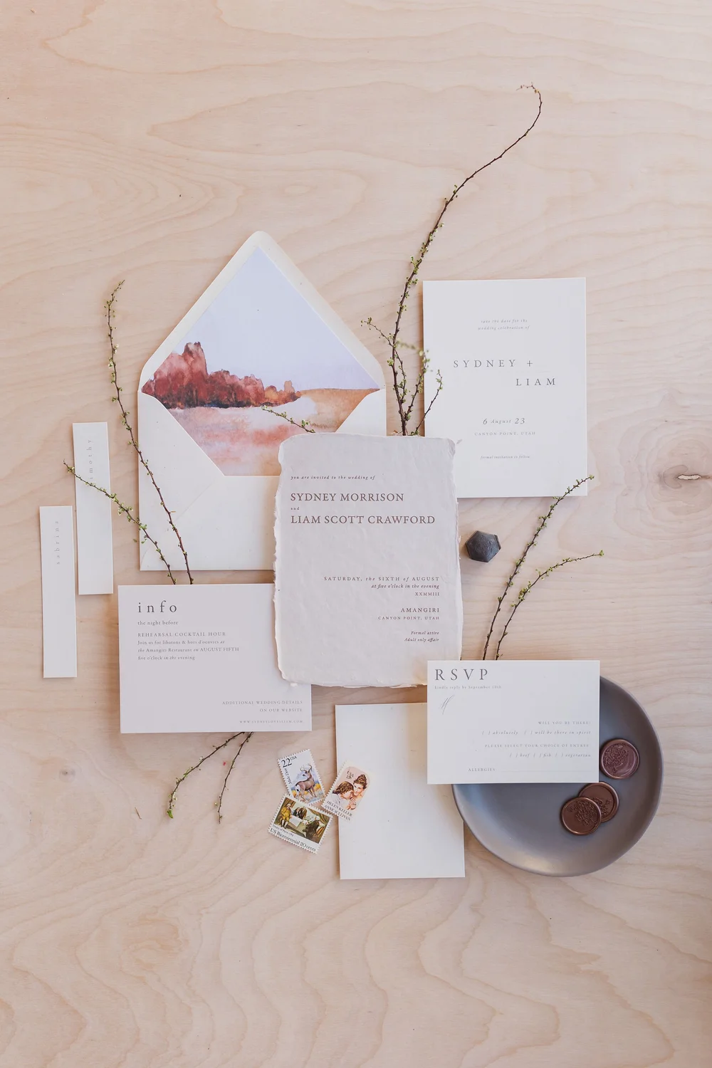 Wedding invitation sample kit | Honestweddingadvice.com