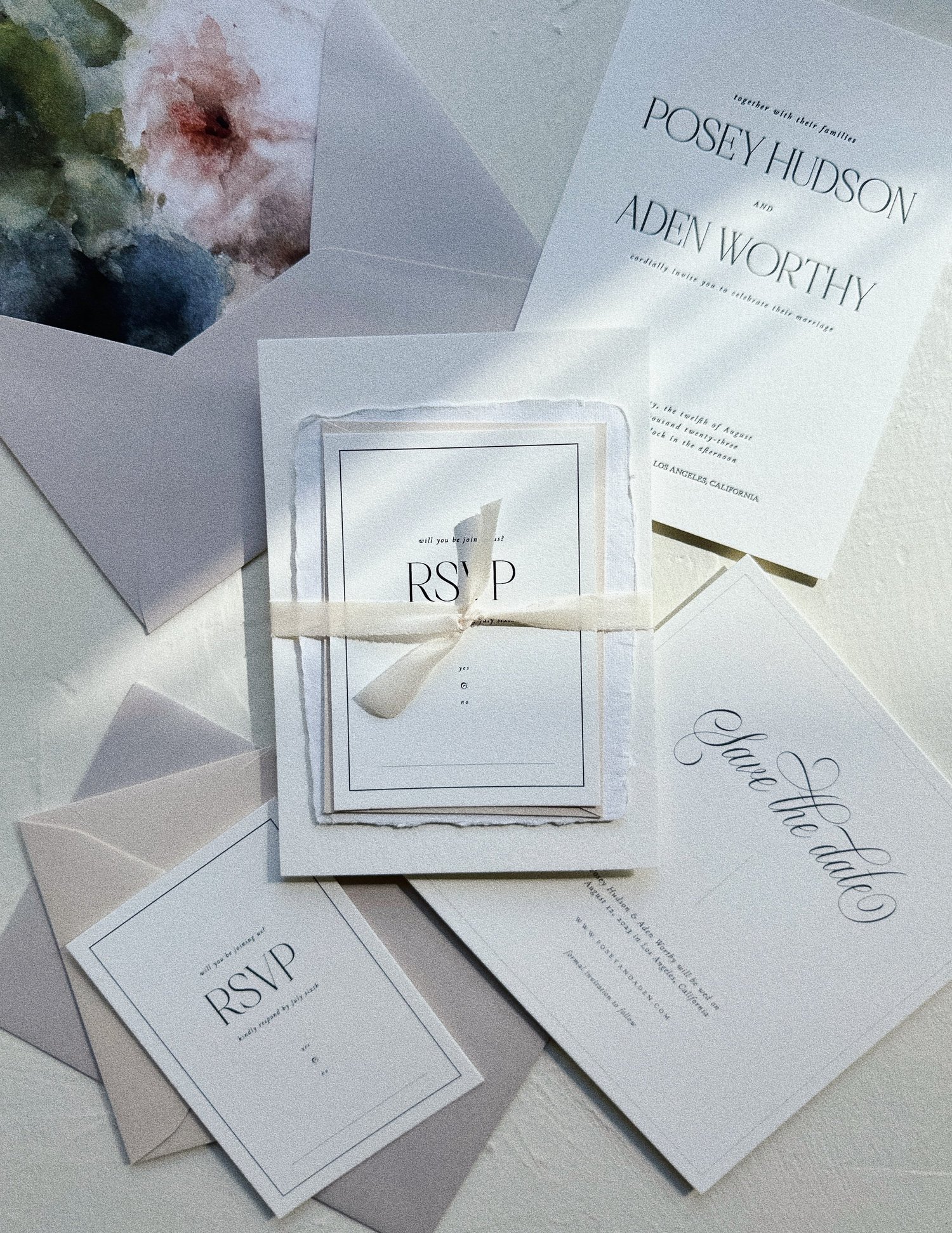 Wedding invitation sample kit | Honestweddingadvice.com