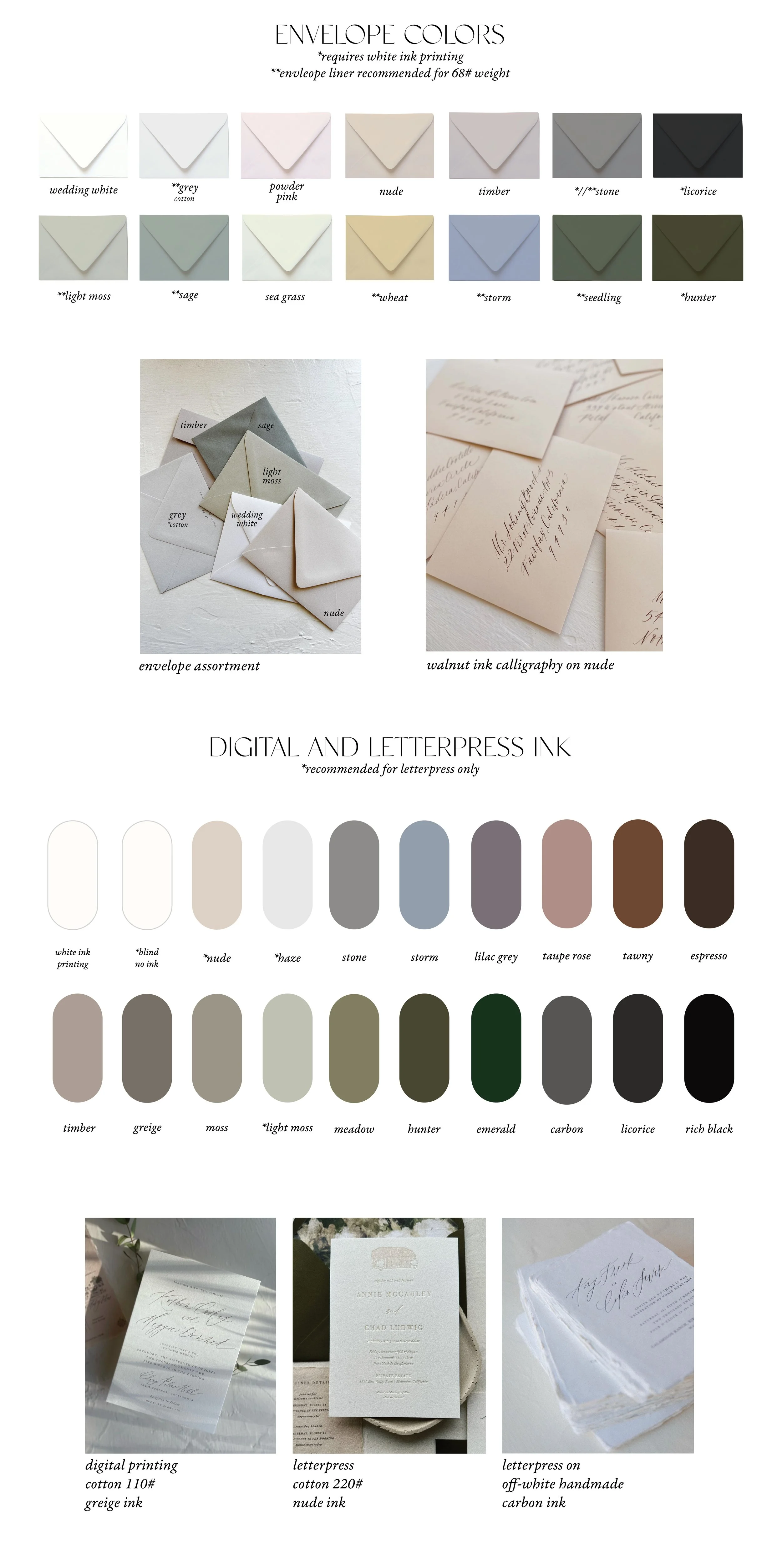 Present Paper Custom Color Invitation Collection Designs by Paper Cliché — paper cliché