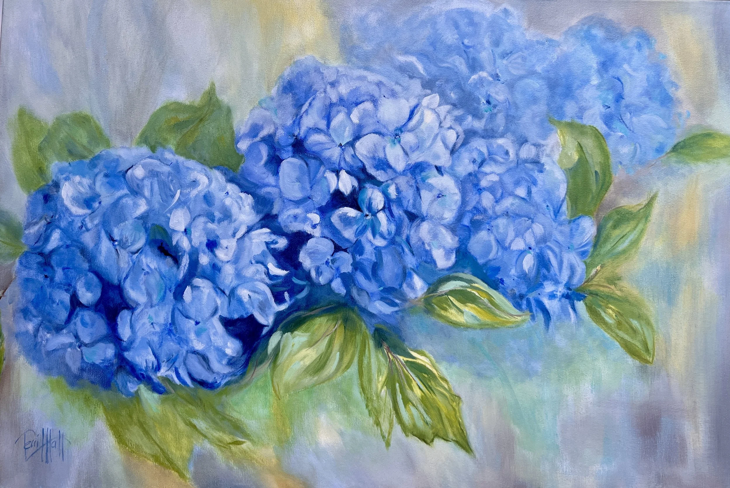 Blue Hydrangeas