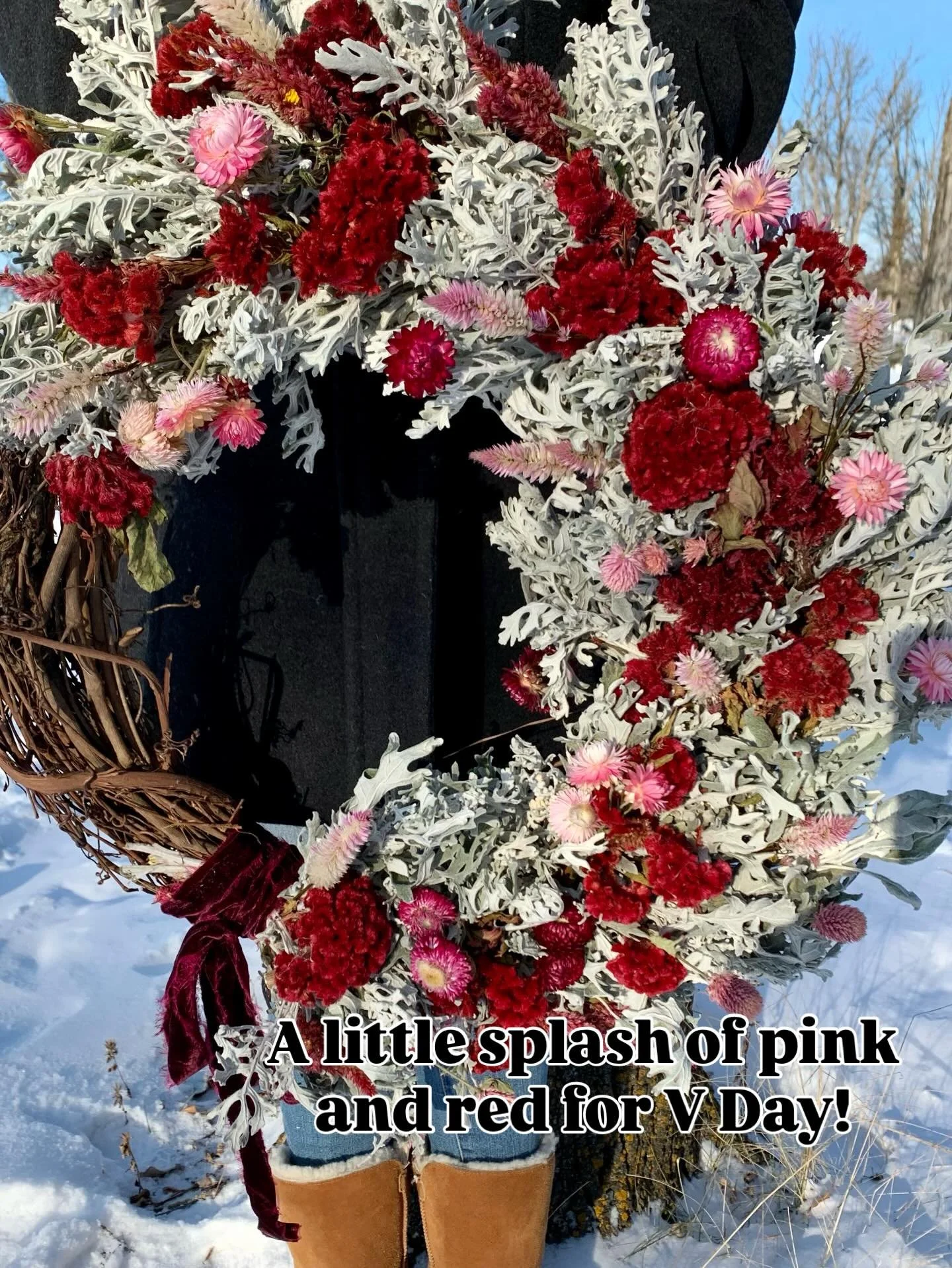 Yes, we are into the dried flowers over winter and spring. Nothing shipped, lasts forever, straight from the garden. Gotta love that! Happy Valentines! 😍