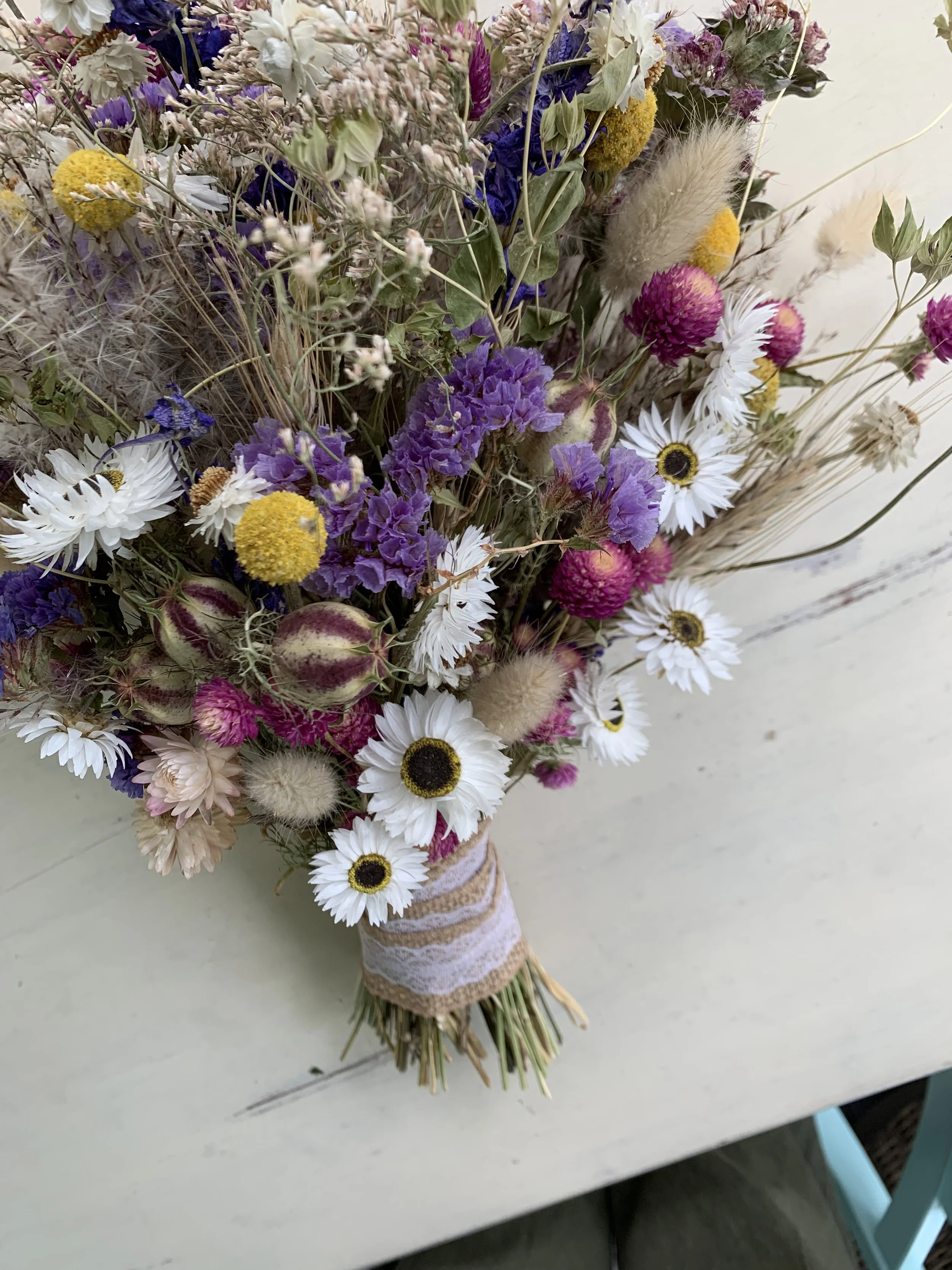 Dried Flower Wedding Bouquet