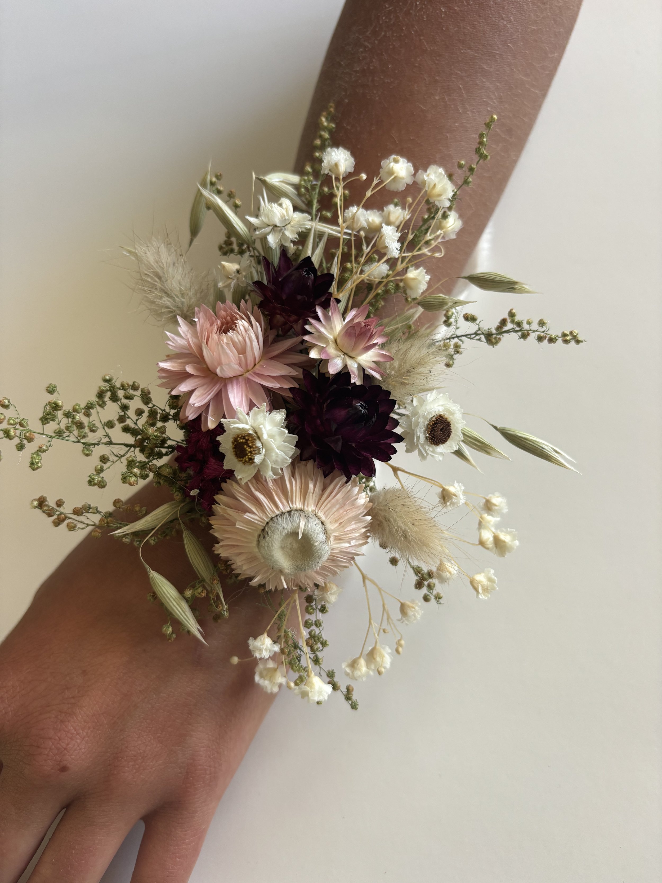 Dried Flower Corsage-Locally Grown & Naturally Preserved