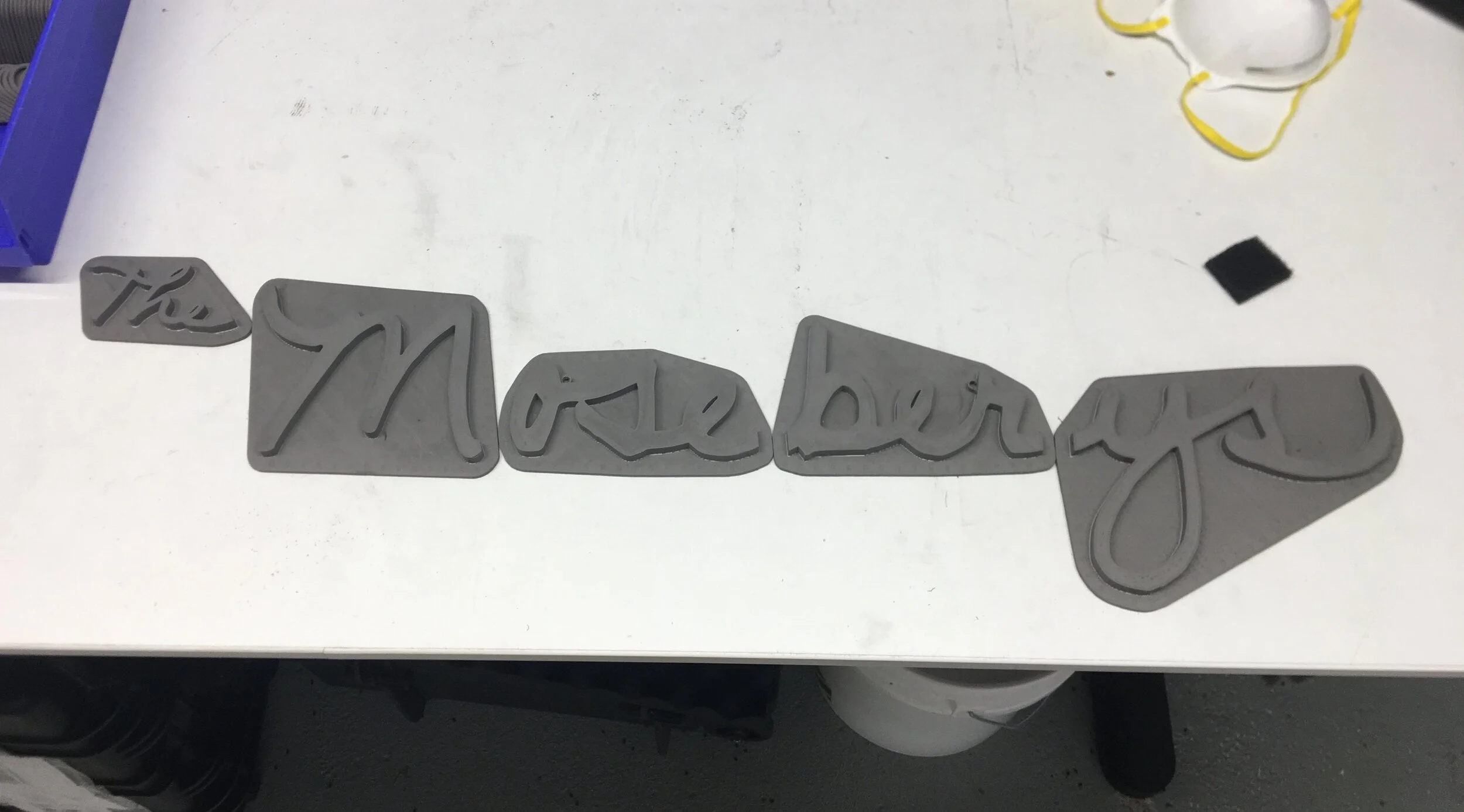 The parts hot off of the 3d printer. The layout is already looking good!