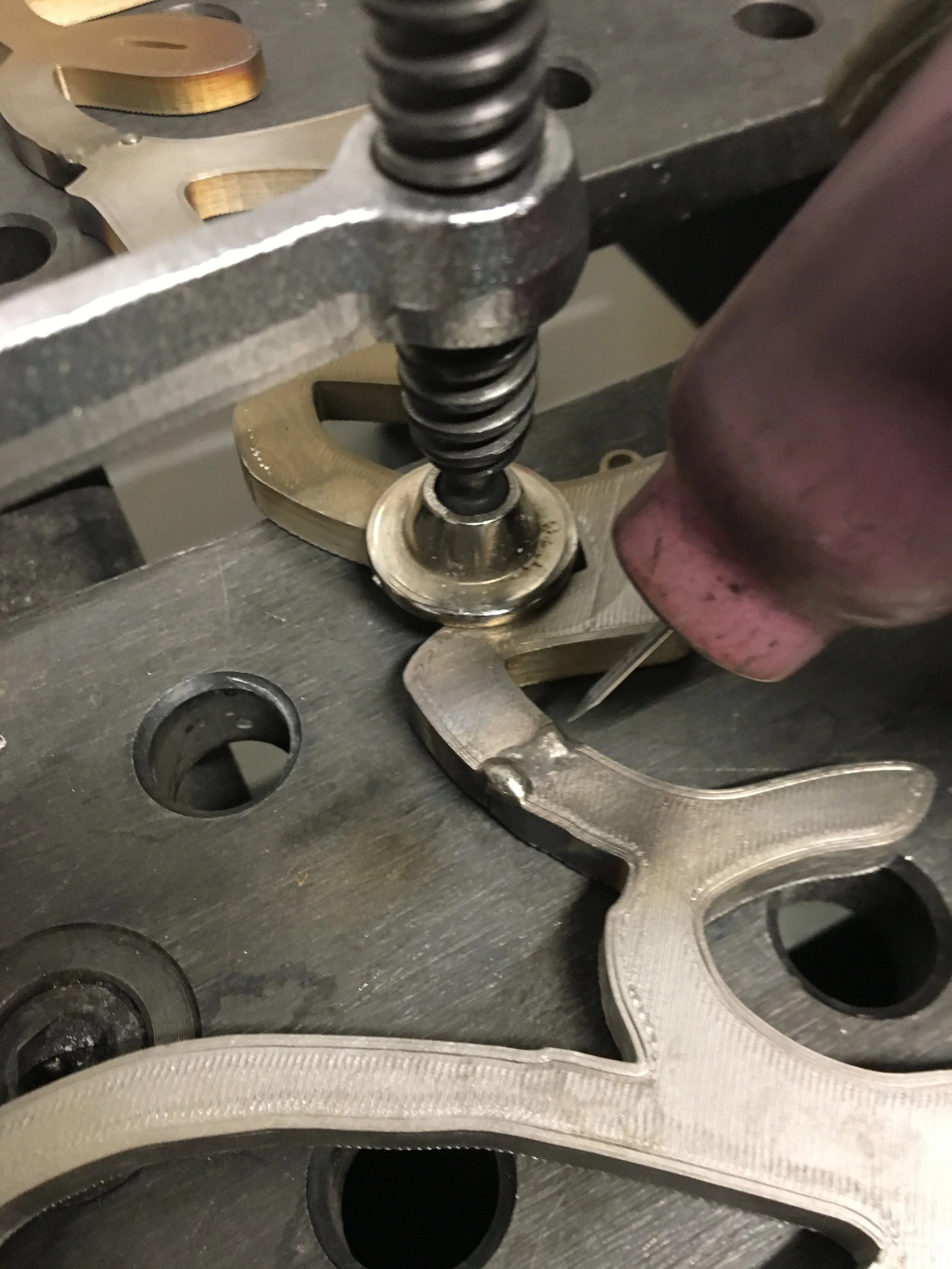 Some small TIG weld joints held the stainless pieces together.