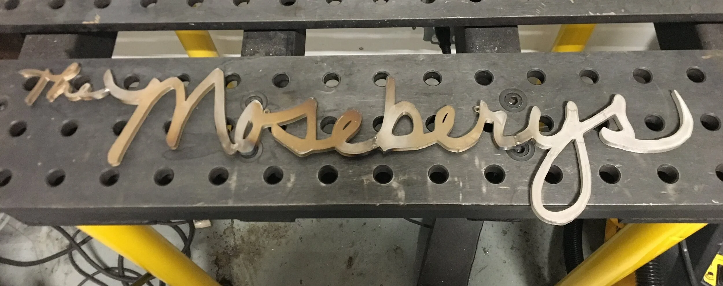 All welded up, ready to buff out the heat marks.