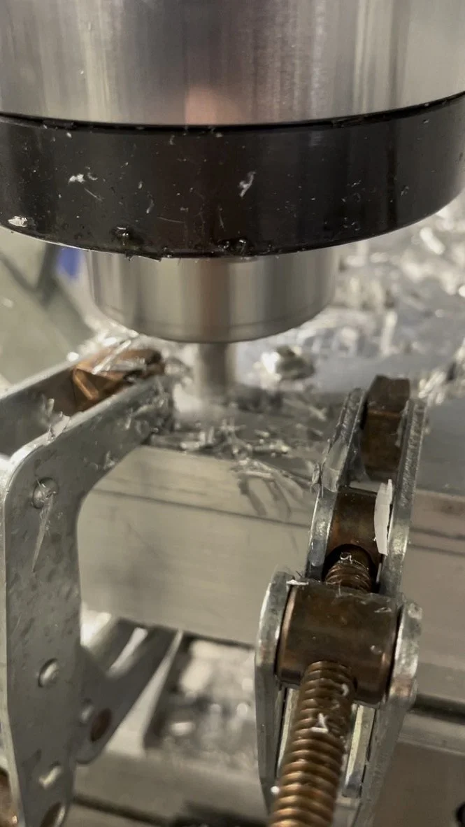 Milling the Aluminum plunger pieces