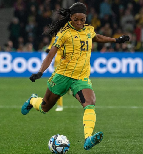 Cheyna Matthews playing in World Cup