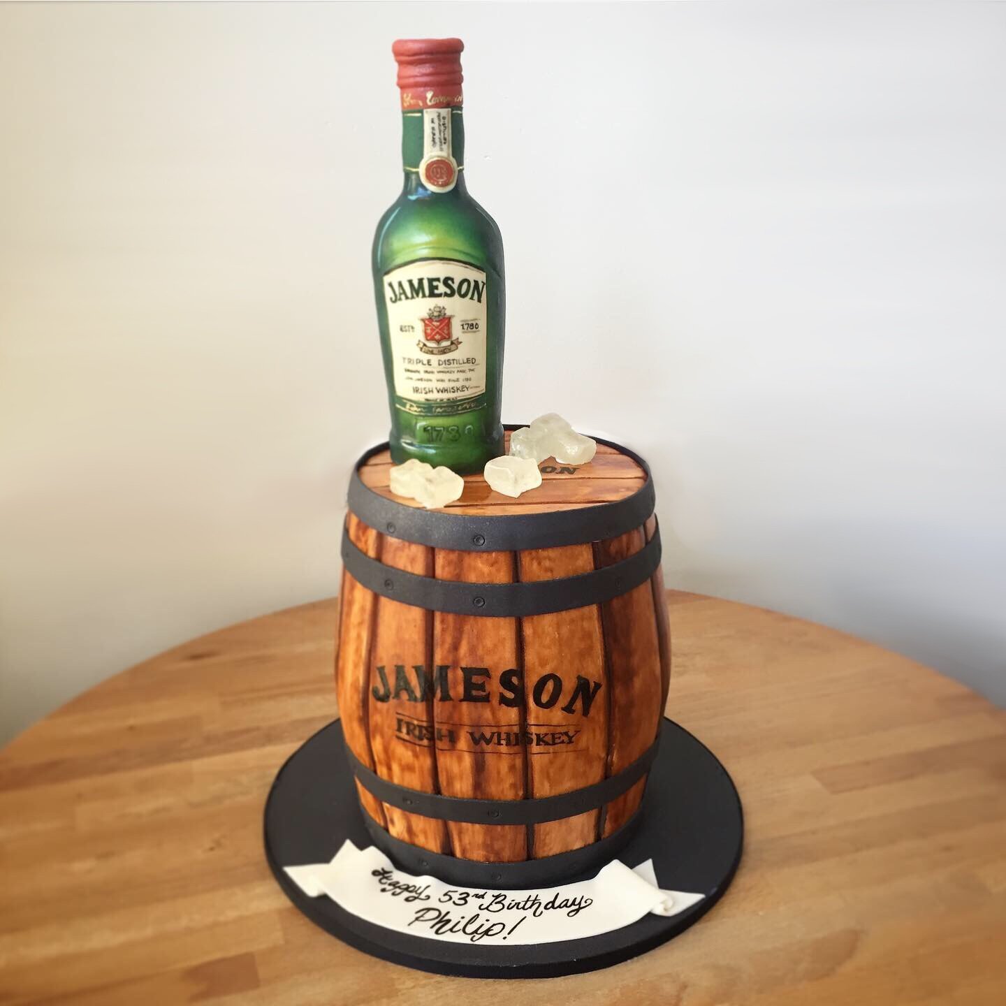Whiskey Barrel Cake