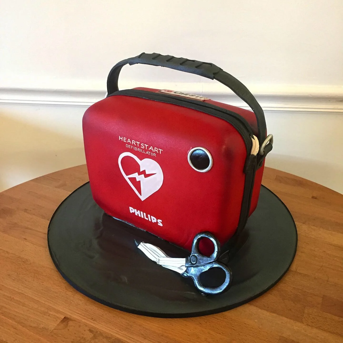 Defibrillator Cake