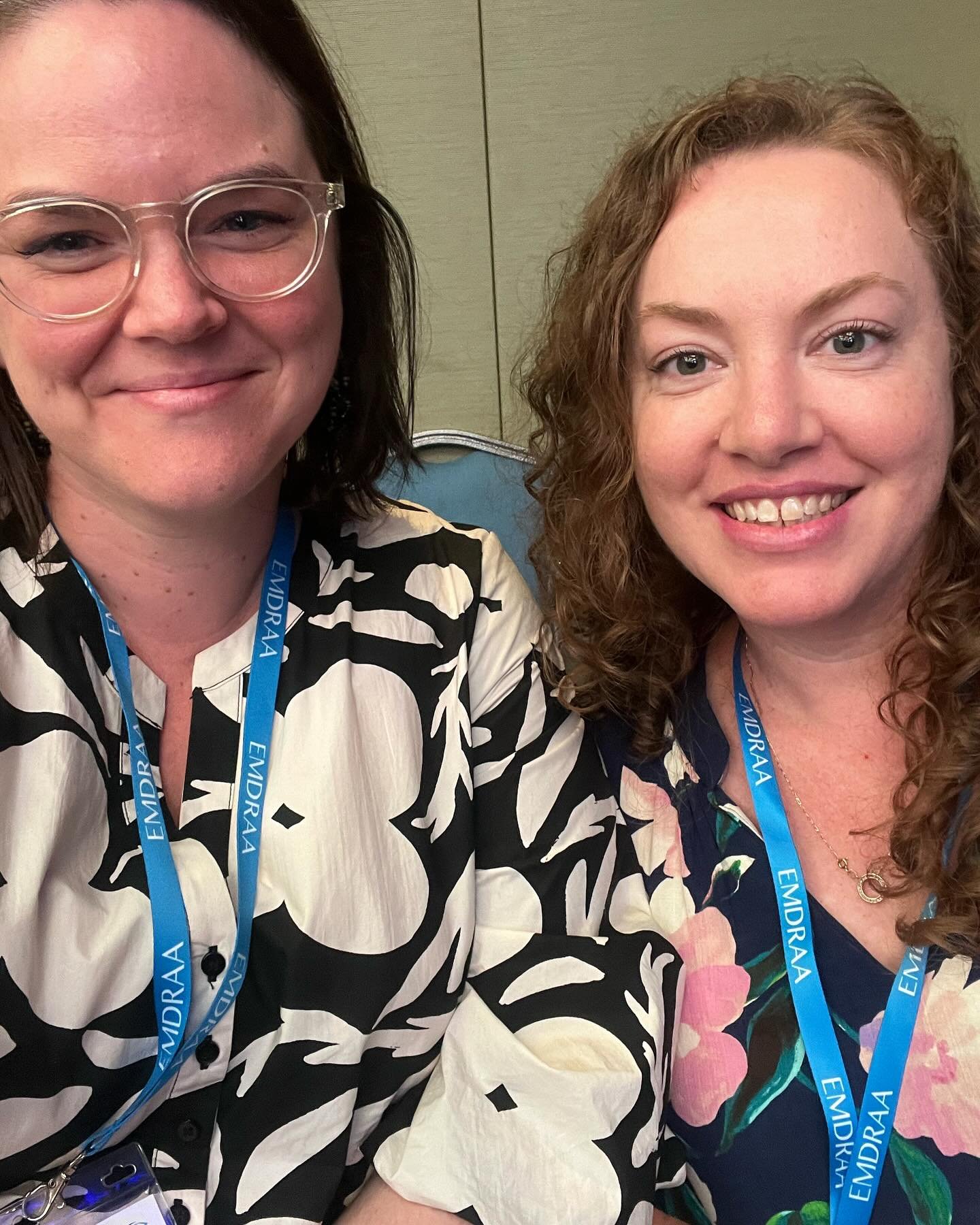 Two very happy EMDR therapists on our team - Lauren and Elissa - attending the @emdraustralia conference on the Gold Coast this weekend. 

Brilliant and heart felt clinicians have presented on this years theme of using EMDR for more than just PTSD. W