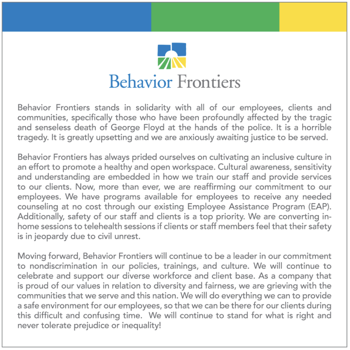 We Stand In Solidarity