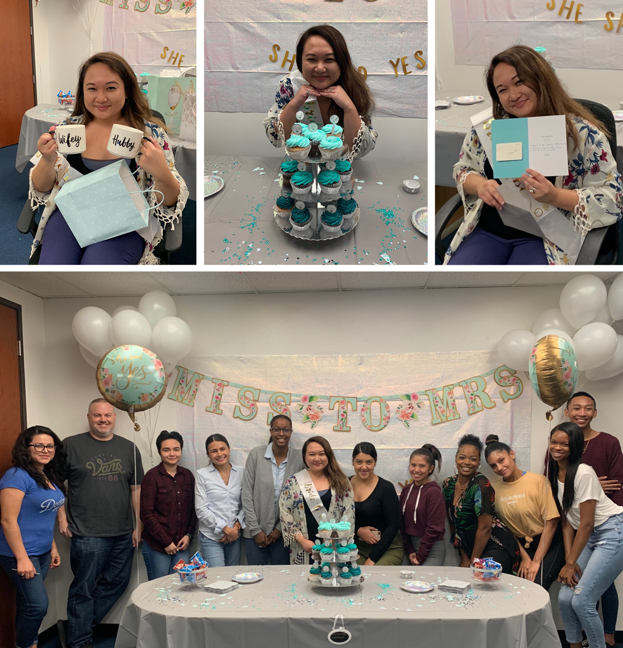 From Miss to Mrs., With Our Best Wishes!