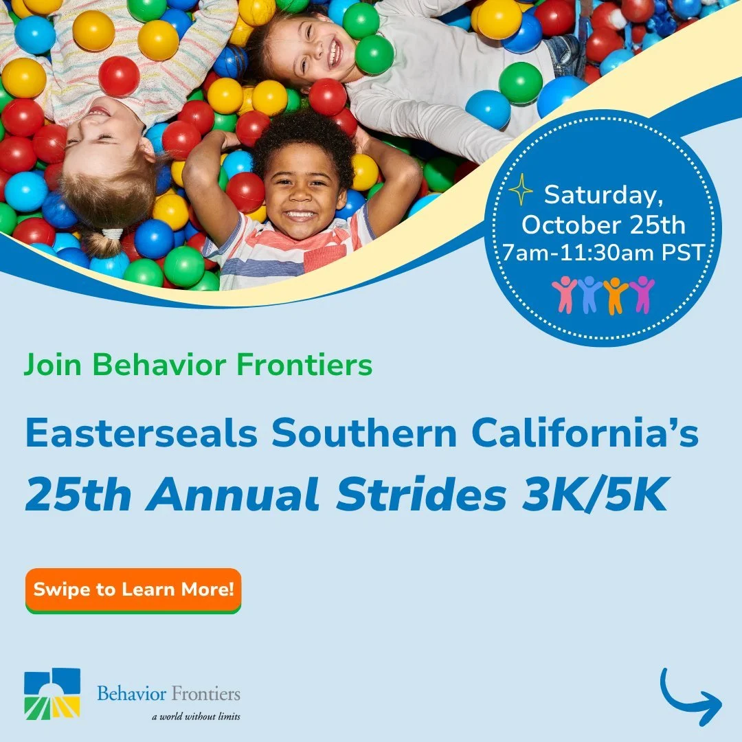 Join our Orange County Autism Care team at the 25th Annual Strides 5K Run & 3K Family Fun Walk on October 25th at Angel Stadium! 🌟 Hosted by @eastersealssocal this fun-filled day celebrates disability pride and community spirit with games, givea