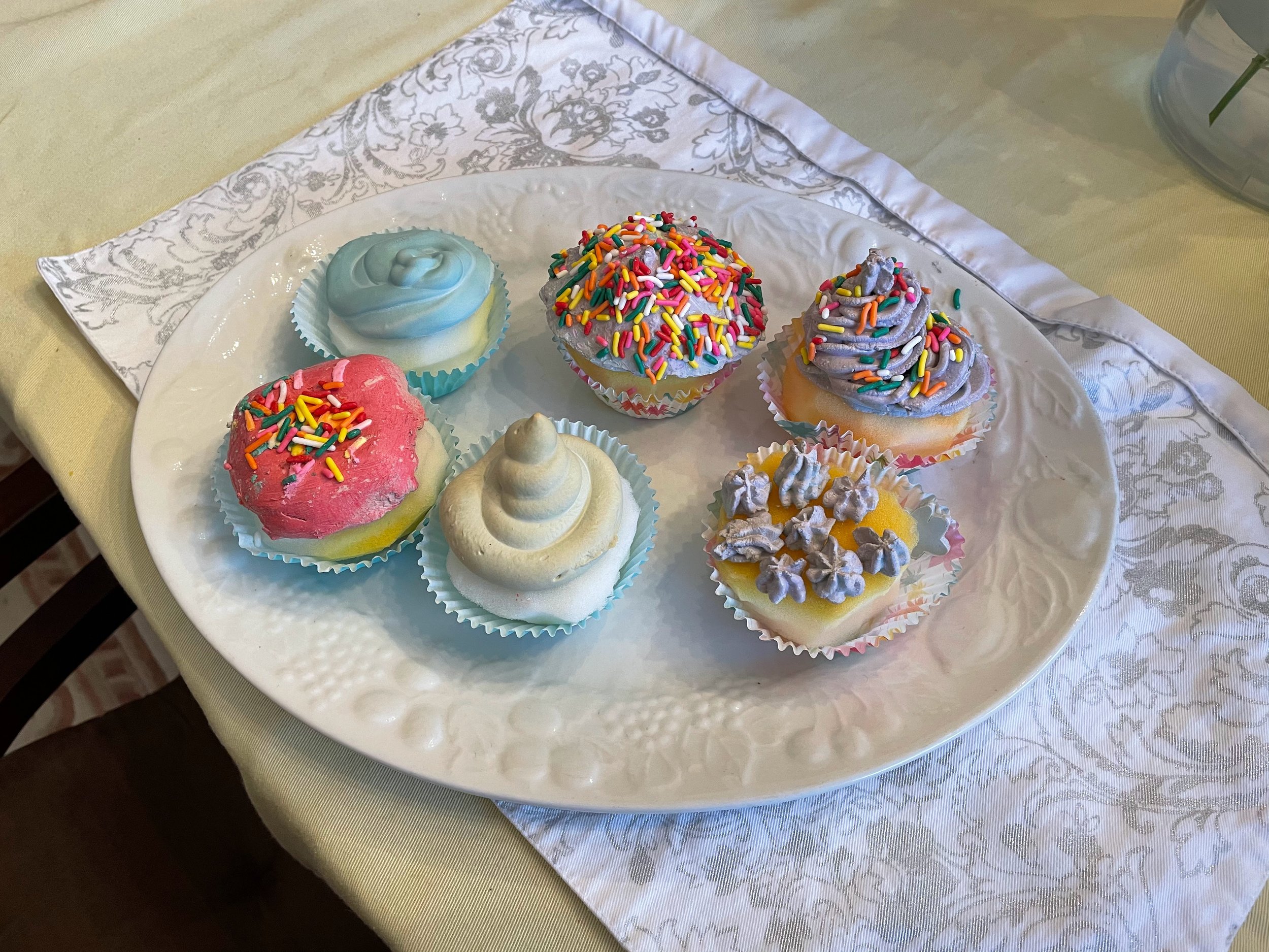 Fake cupcakes for Props class