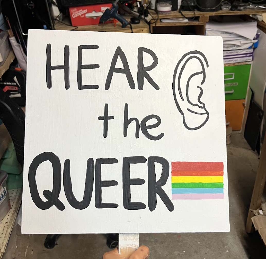 Gay Pride Sign for "The Prom"