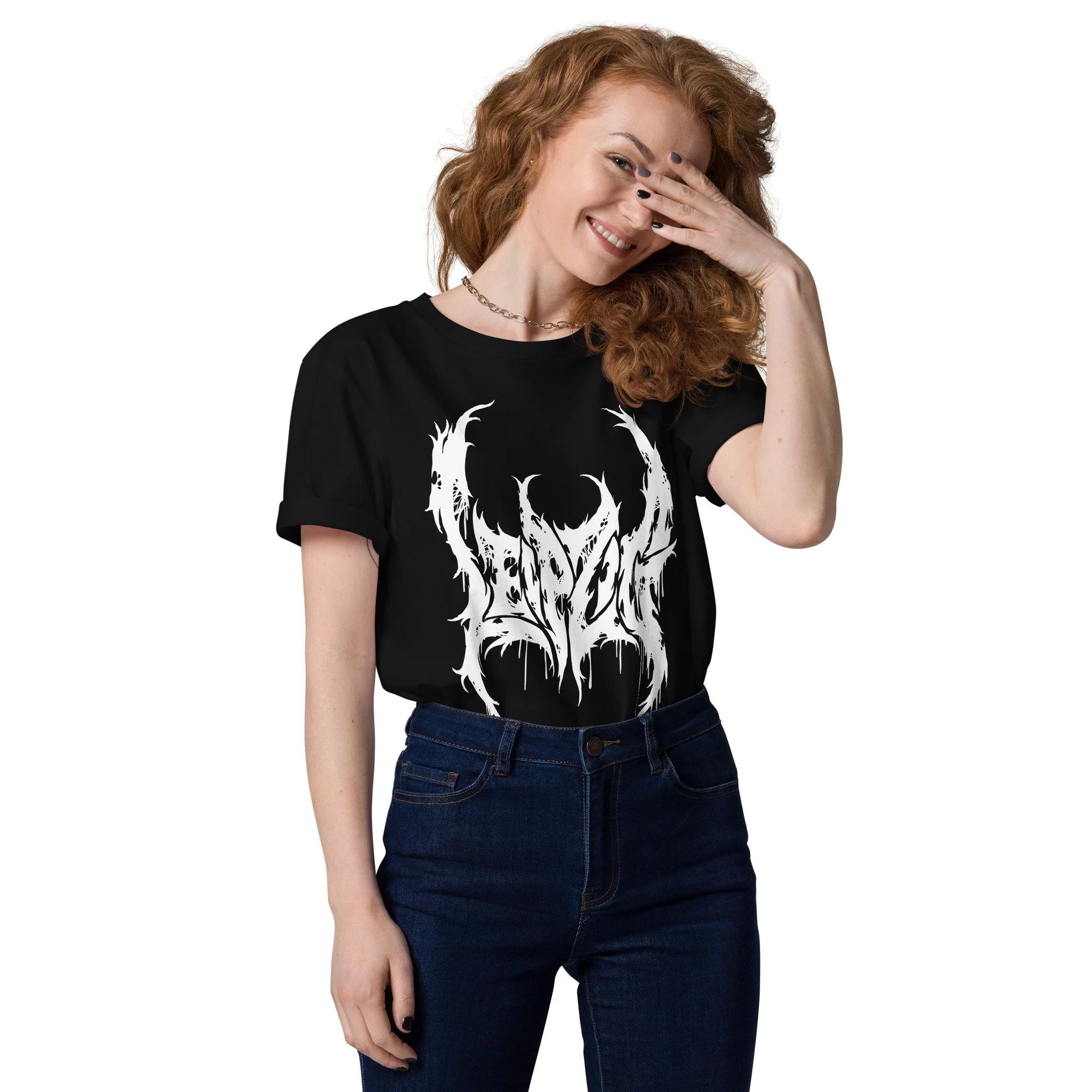 WGT Leipzig Death Metal style logo t-shirt in black