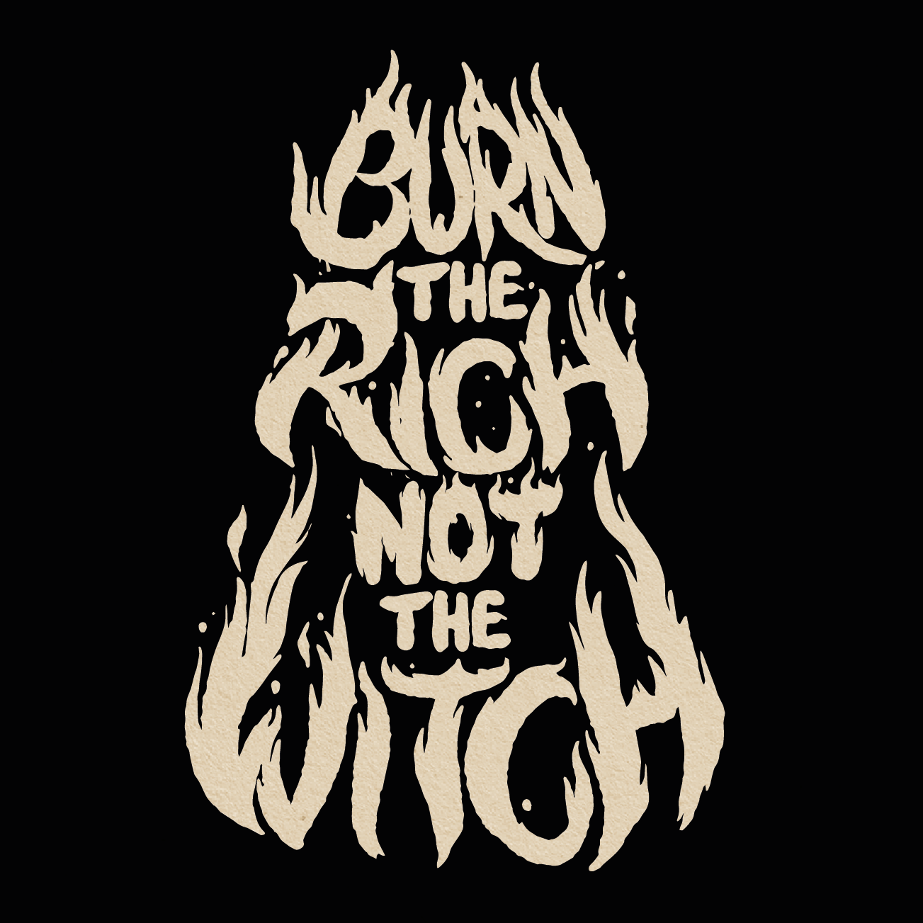 "Burn the rich, not the Witch" Patch M