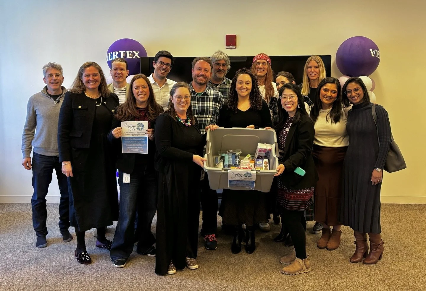 We are incredibly grateful to the Legal and OBIE department @VertexPharmaceuticals for hosting a department-wide underwear drive to support Cocotree Kids, donating over 1,000 pairs! 🤩 

Underwear is one of the most requested but least donated items 