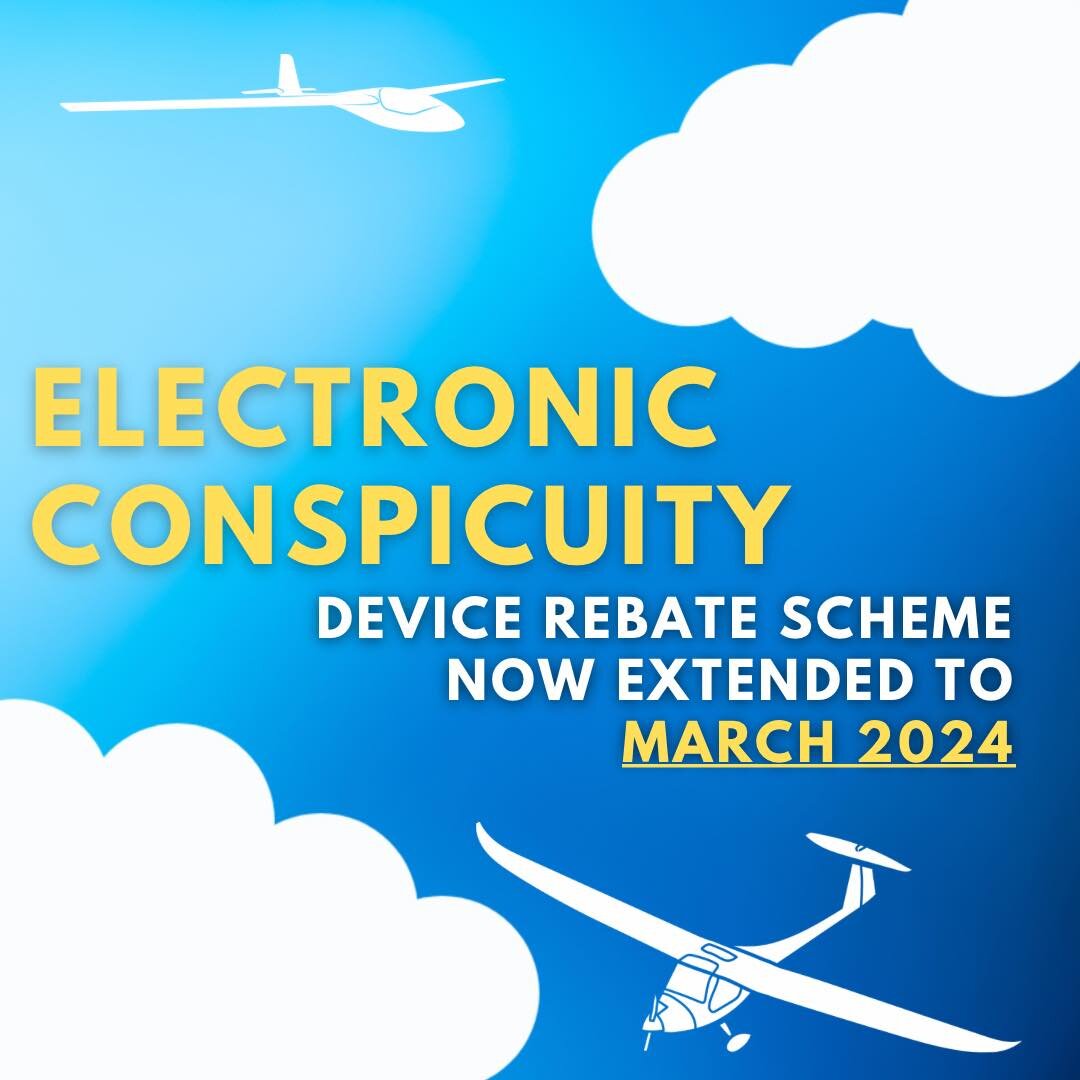 In case you haven&rsquo;t yet heard, the CAA have extended their Electronic Conspicuity device rebate scheme up until March 2024!

Equipment covered in this scheme;

- ADS-B Out capable transponder inclusive of GNSS position source (Mode S ES Enabled