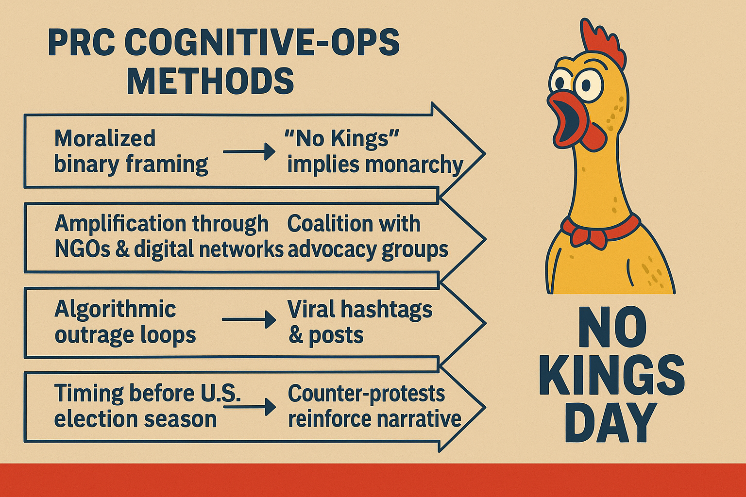 NO KING’S DAY PROTESTS AND CHINESE WARFARE
