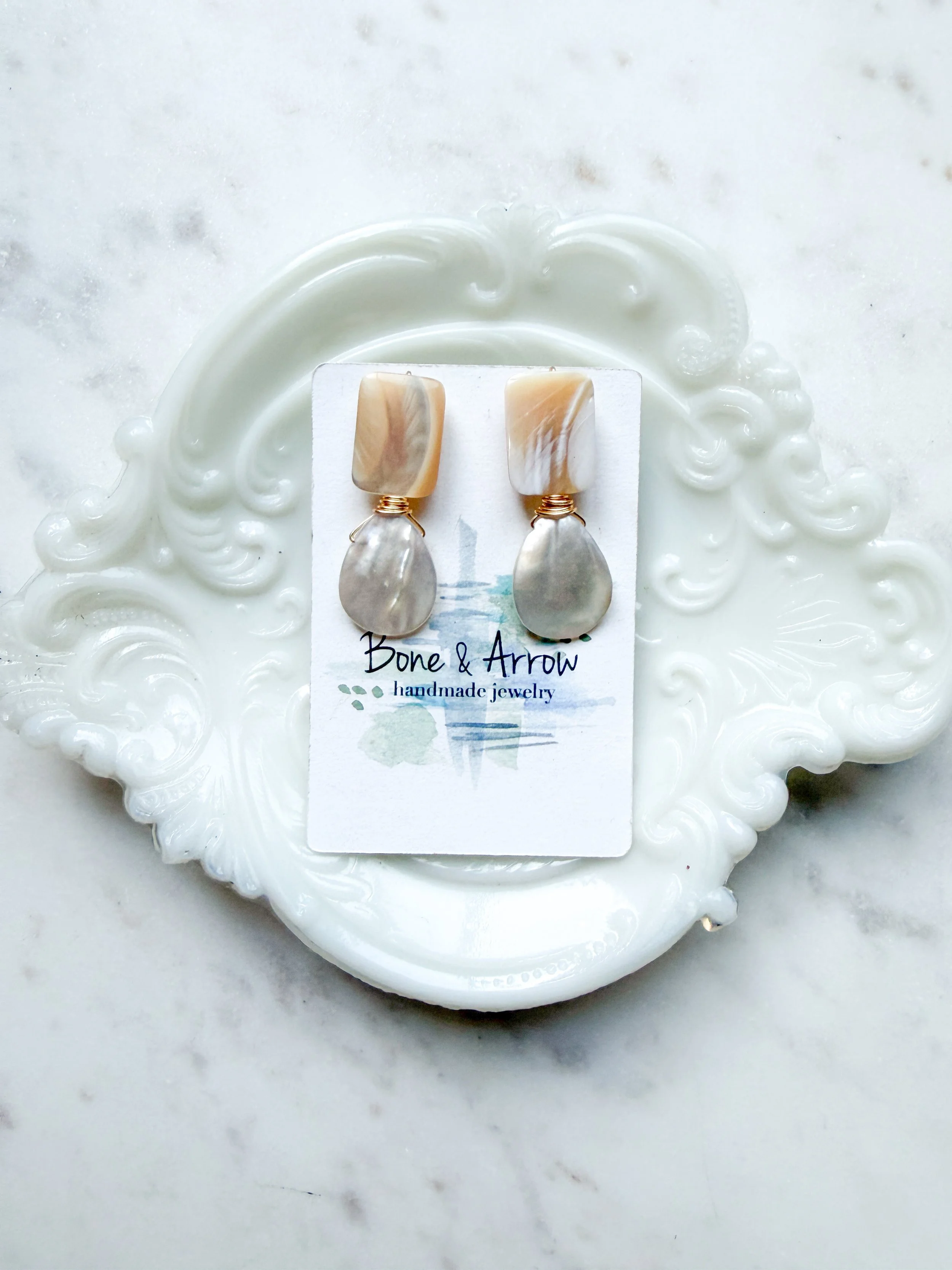 Pearl Shell Drops