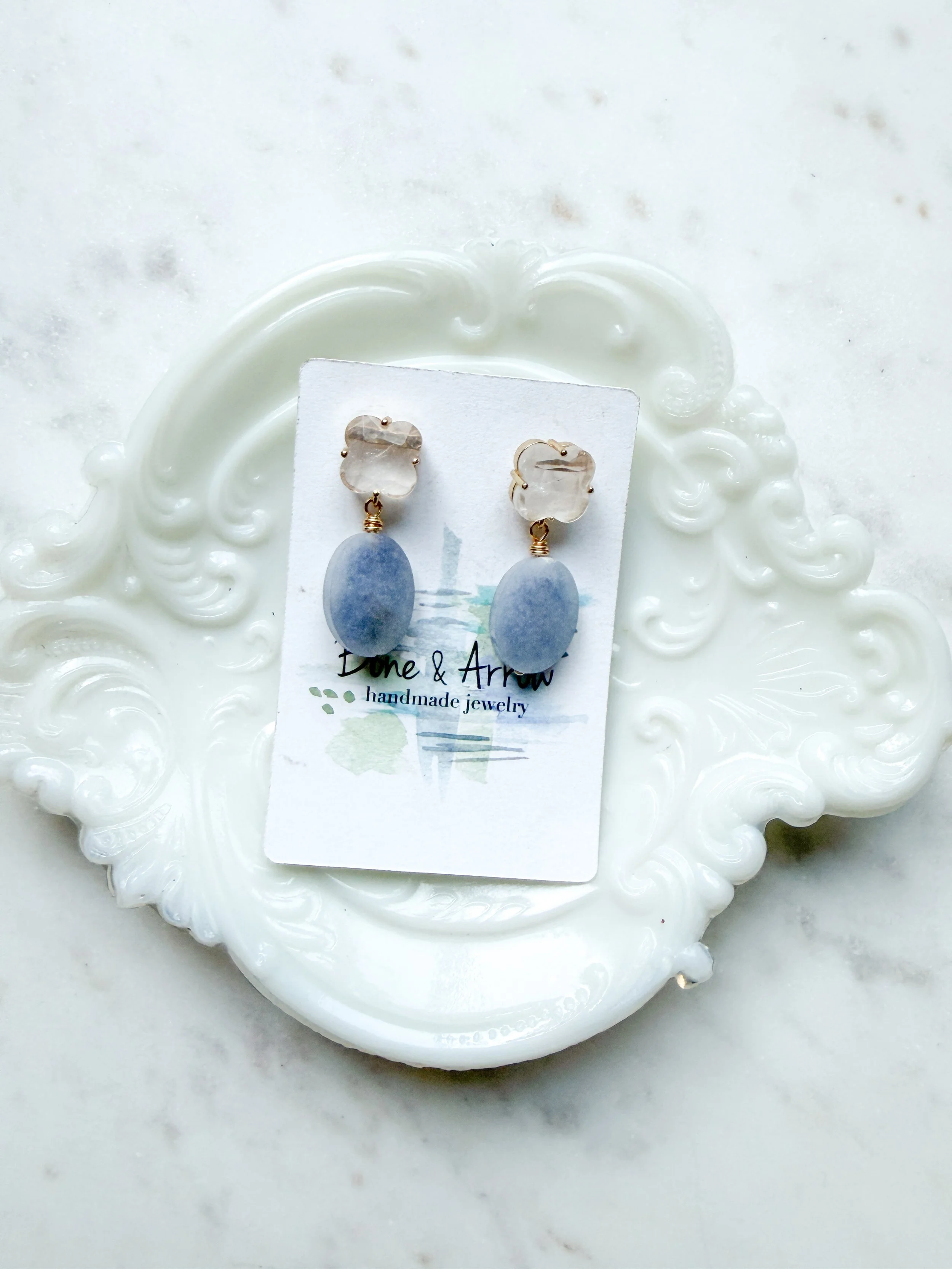 Quartz and Blue Aquamarine