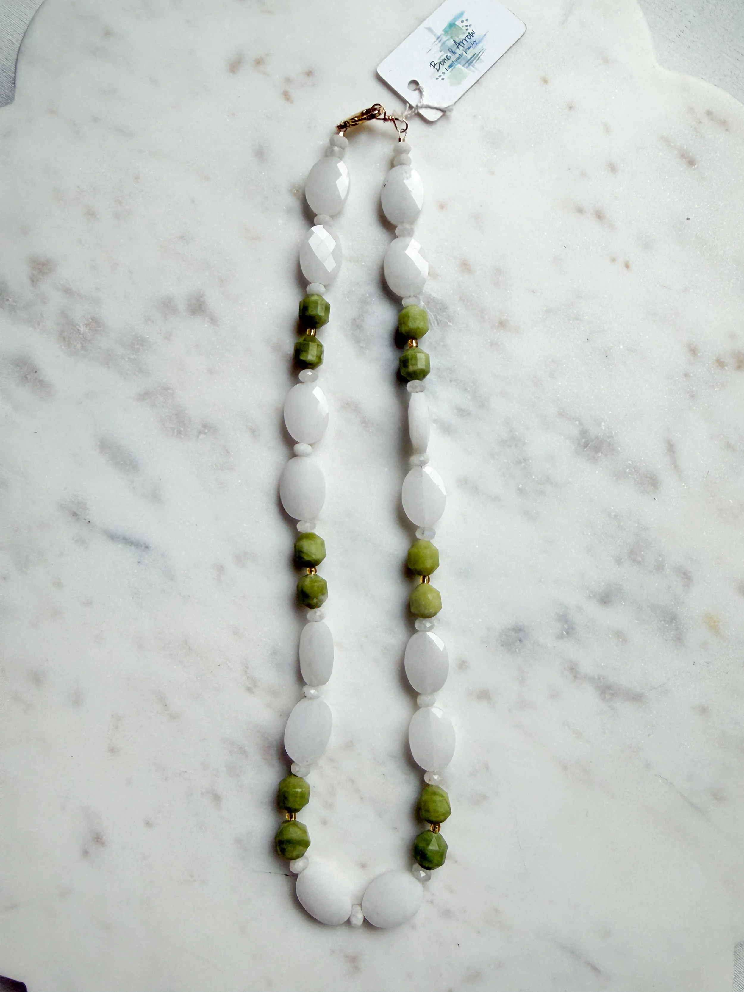 Green Jade and Quartz