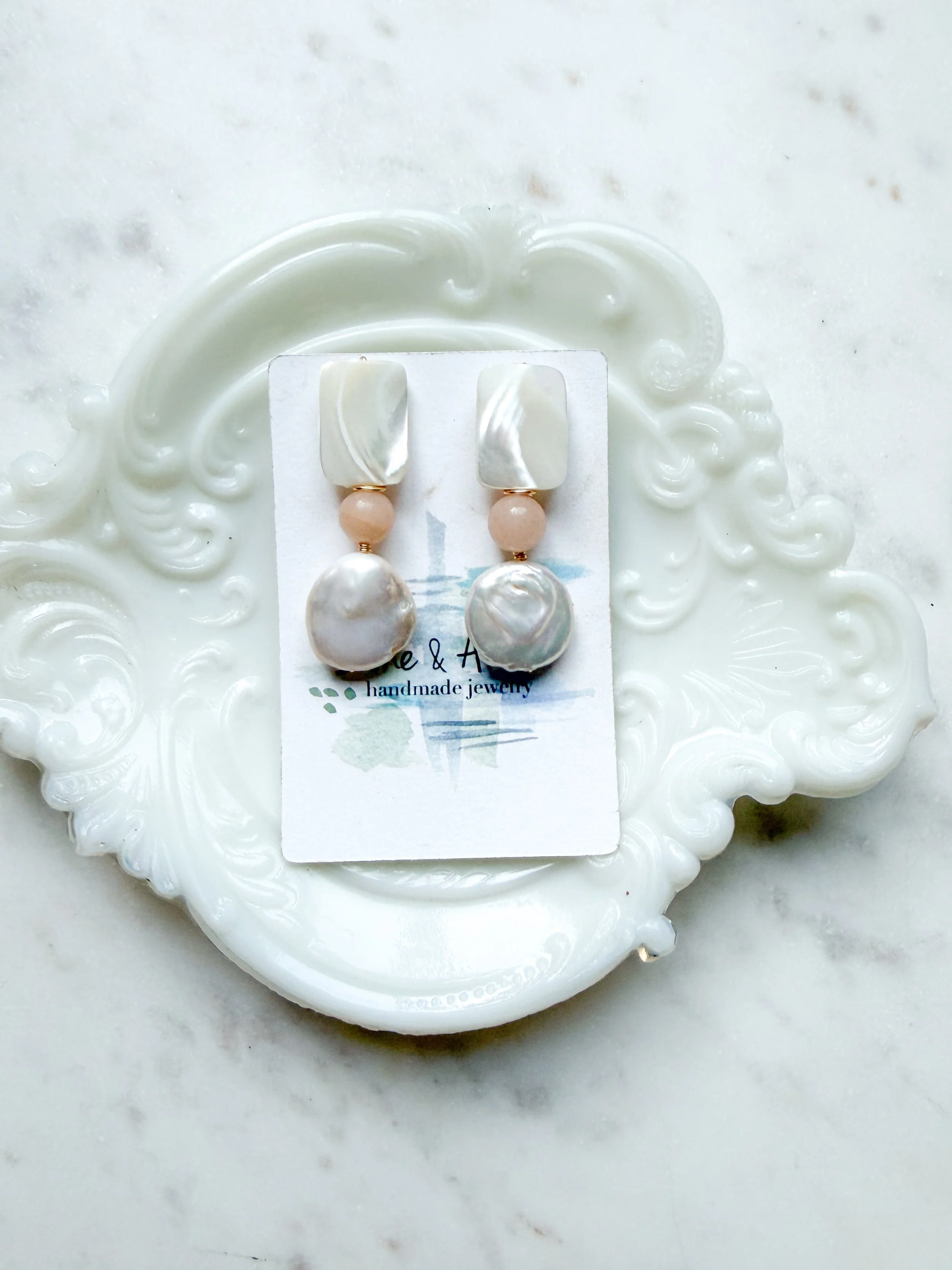 Sunstone and Pearl Drops