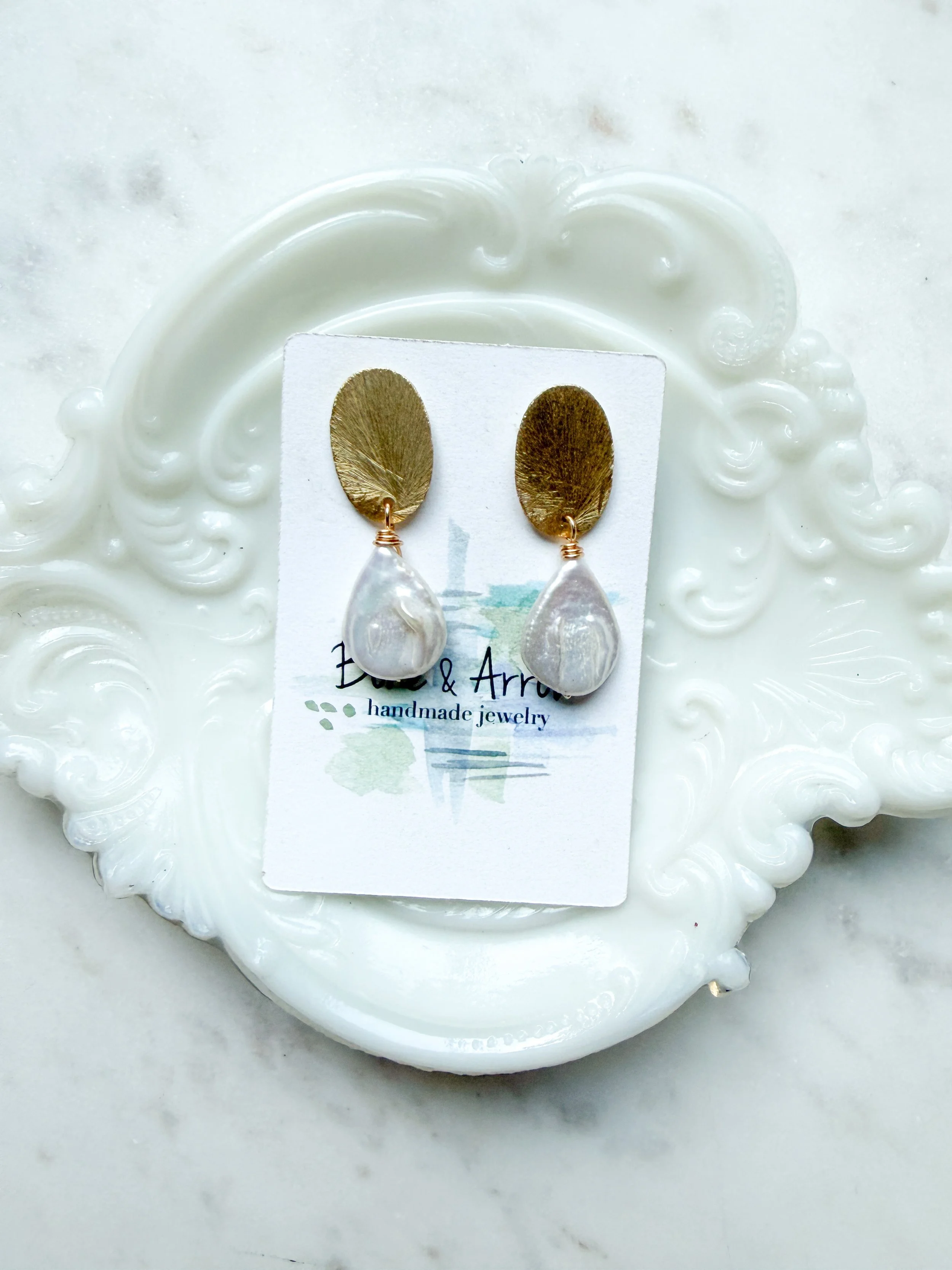 Freshwater Pearl Oval Drops
