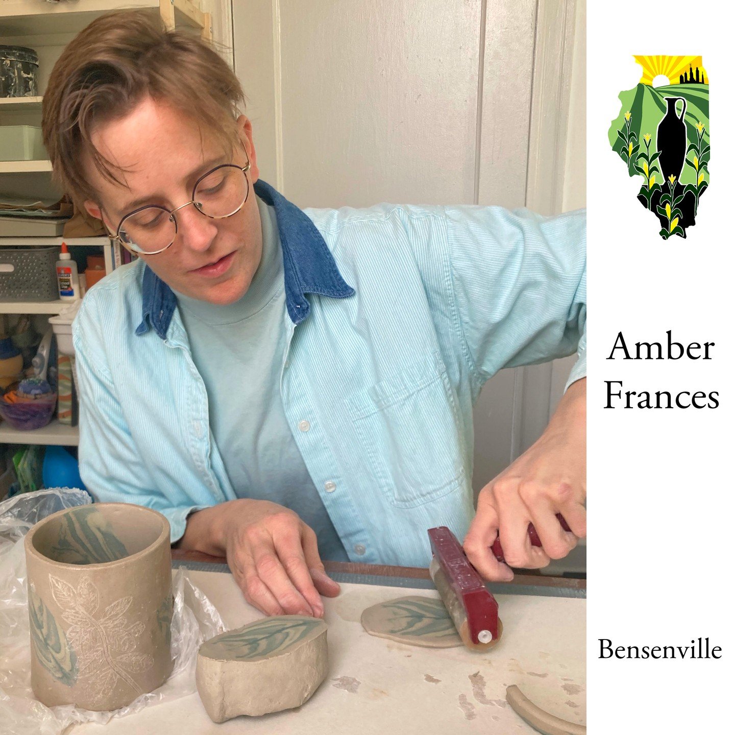 The final guest artist we want to introduce you to is Amber Frances (They/Them), who is joining the northern Illinois Pottery tour for the first time!

Amber Frances is a non binary potter working and living in Chicago. They received their BFA in Scu