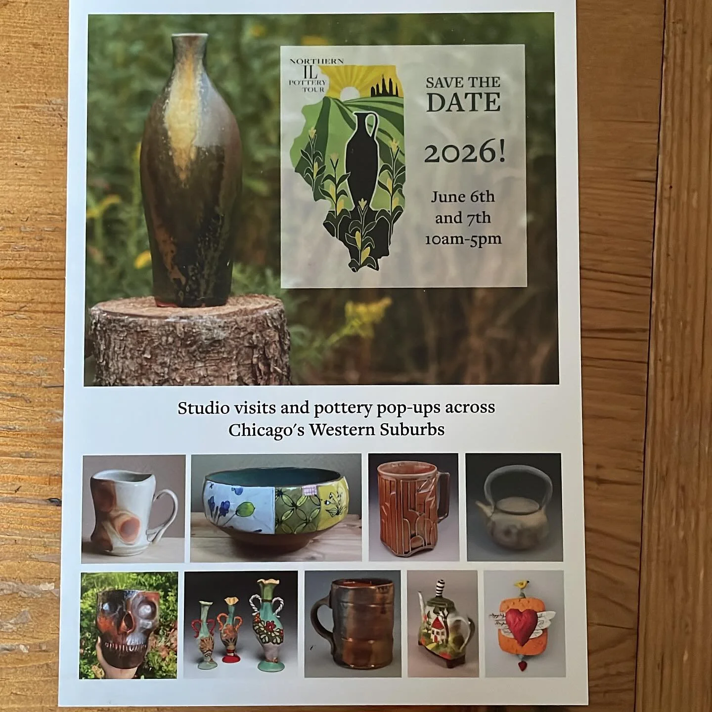 Save the date!! We&rsquo;ll be back! #northernilpotterytour #potterytour #americancraft